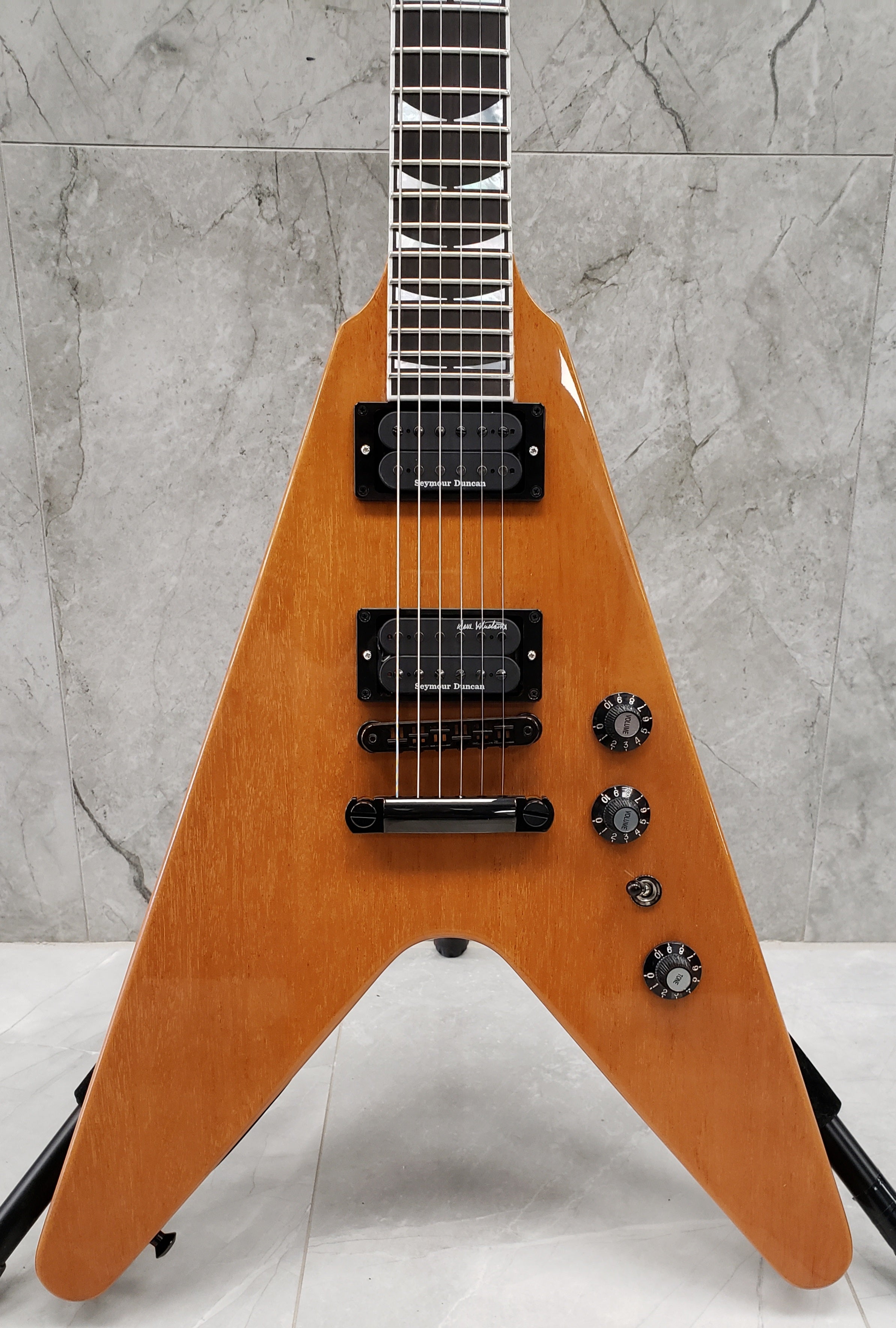 Gibson Dave Mustaine Flying V EXP - Antique Natural DSVX00ANBH