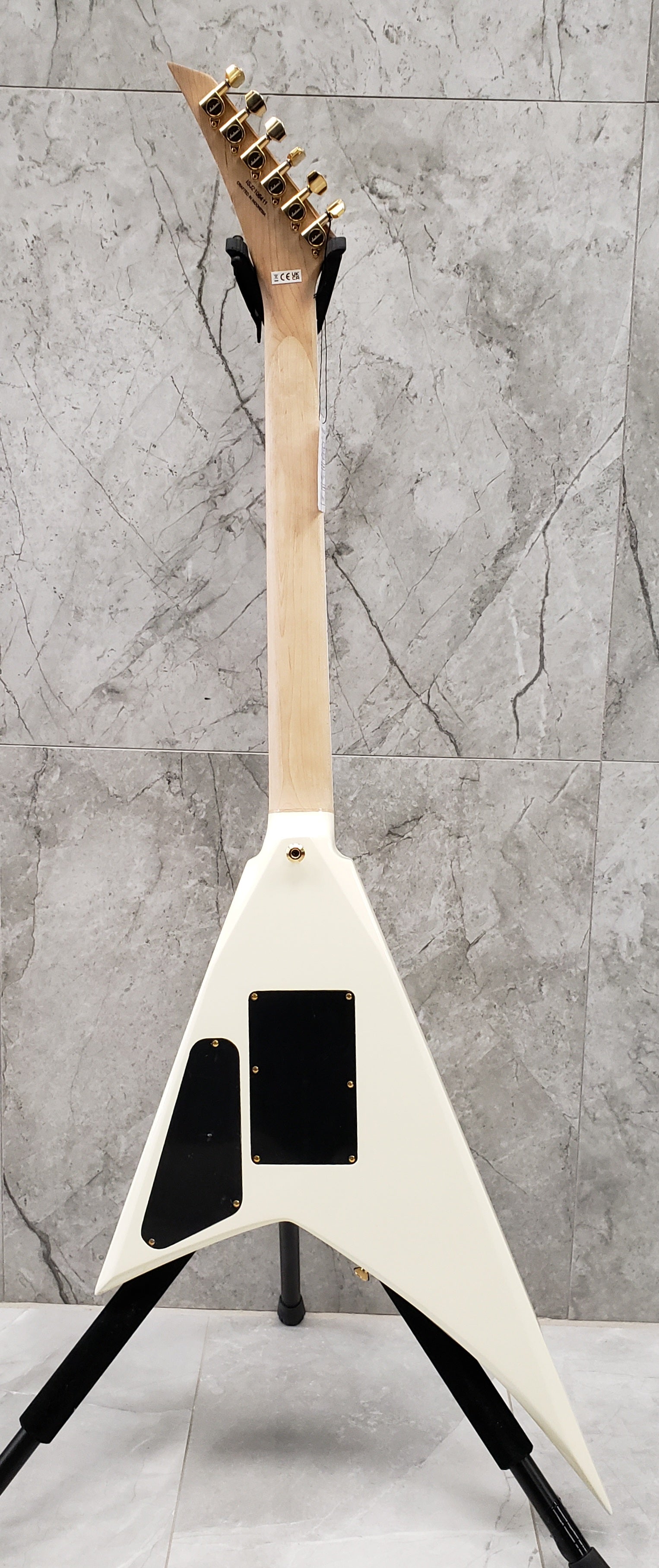 Jackson Pro Rhoads RR3 Ebony Fingerboard Ivory with Black Pinstripes 2914312557