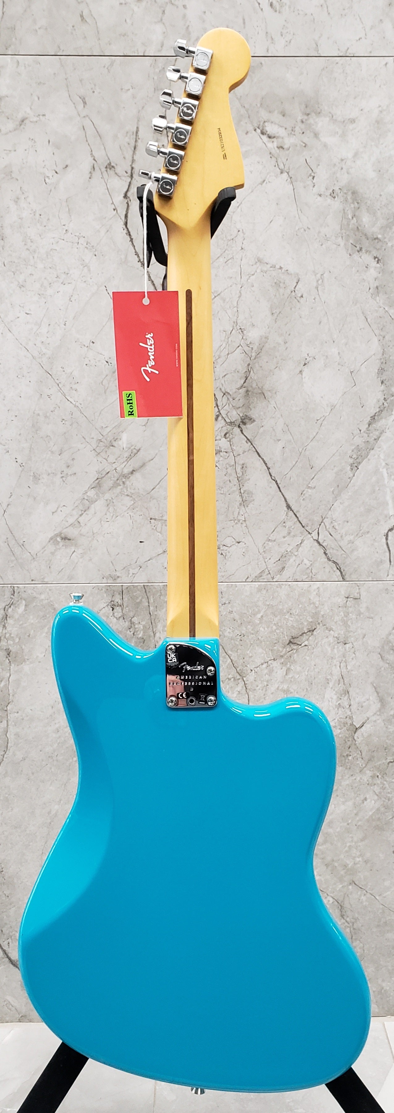 Fender American Professional II Jazzmaster Left Hand Maple Fingerboard Miami Blue F-0113982719