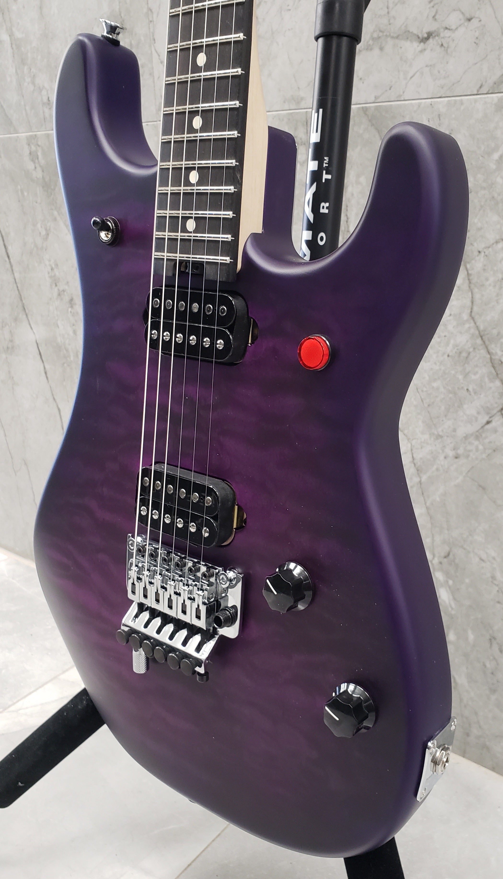 EVH 5150 Series Deluxe QM QUILTED MAPLE Ebony Fingerboard Purple Daze Satin Finish 5108002535 IN STOCK - SERIAL NUMBER EVH2113358 - 7.4 LBS