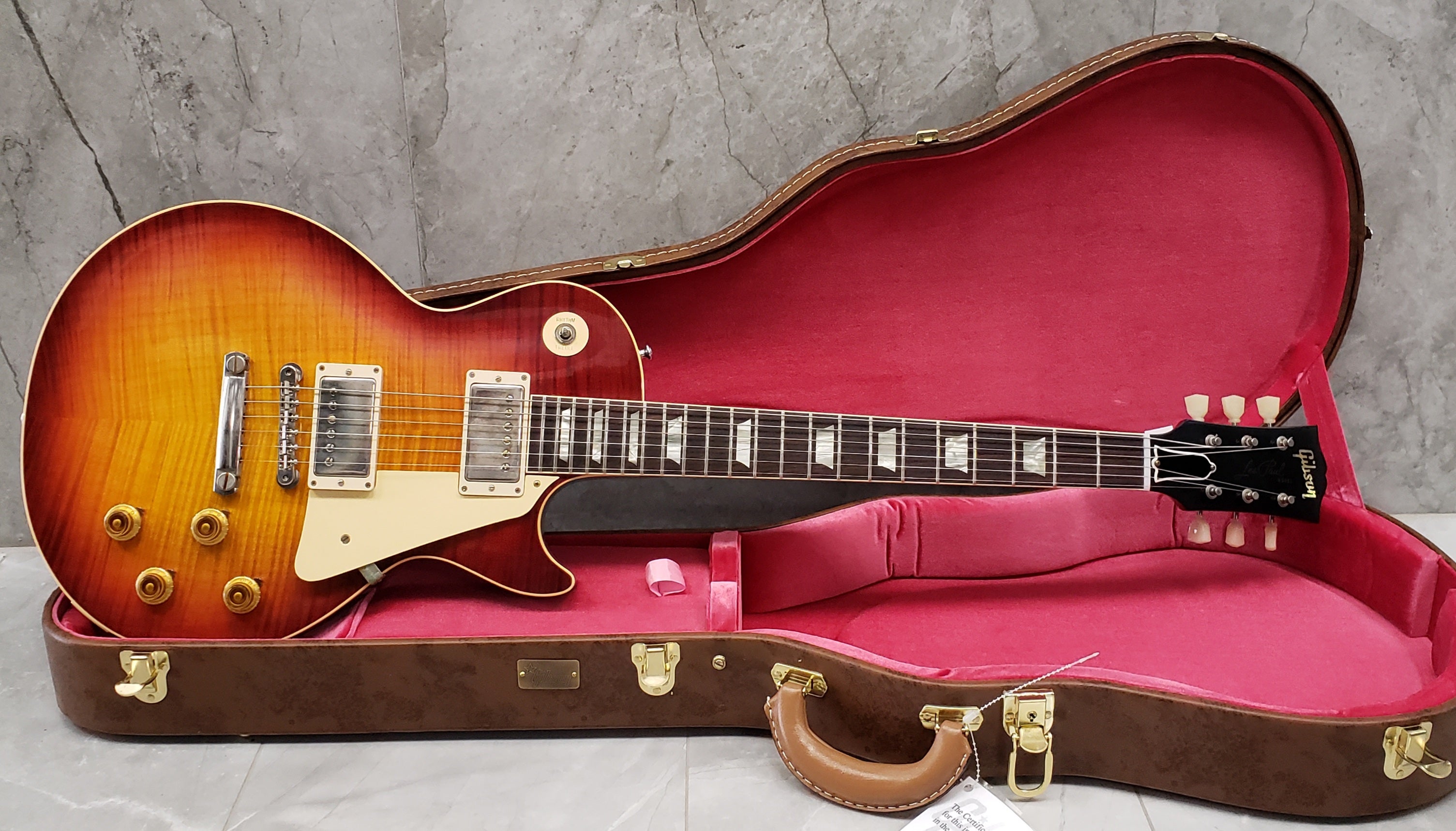 Gibson Custom Shop 1959 Les Paul Standard Reissue VOS Factory Burst - Nickel Hardware LPR59VOFANH