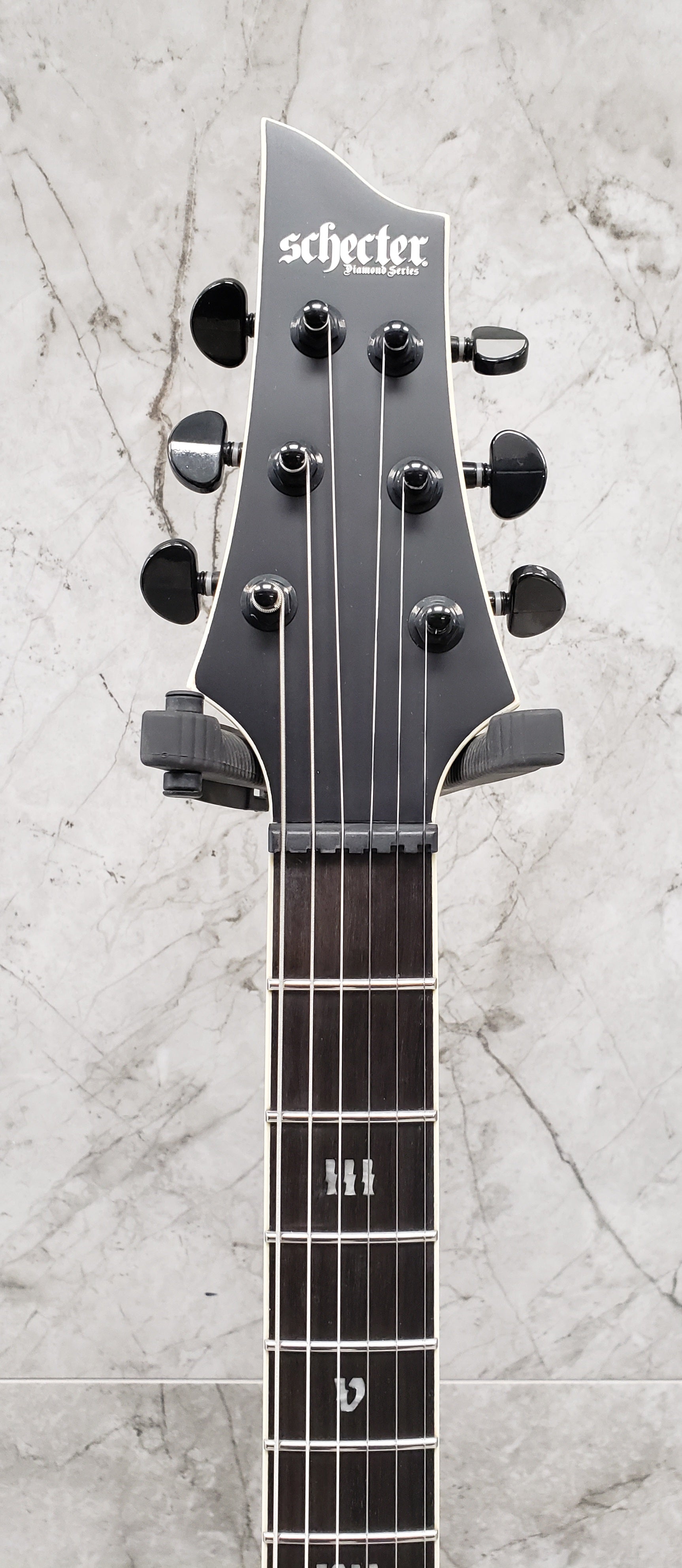 Schecter C-1 HT S SLS Elite Evil Twin HARD TAIL W/ SUSTAINIAC Satin Black 1339-SHC