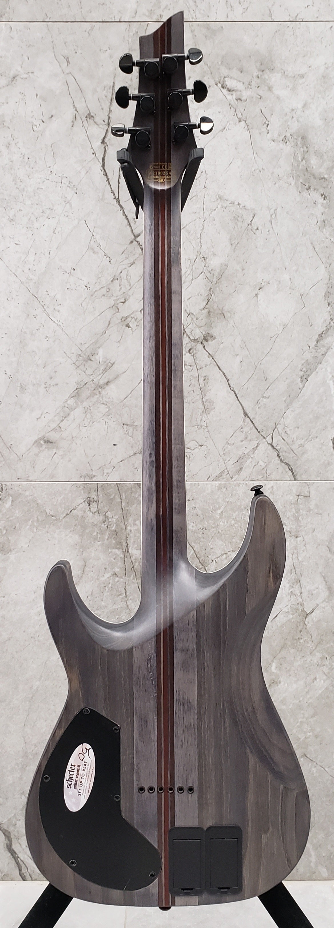 Schecter C-1 HT S SLS Elite Evil Twin HARD TAIL W/ SUSTAINIAC Satin Black 1339-SHC