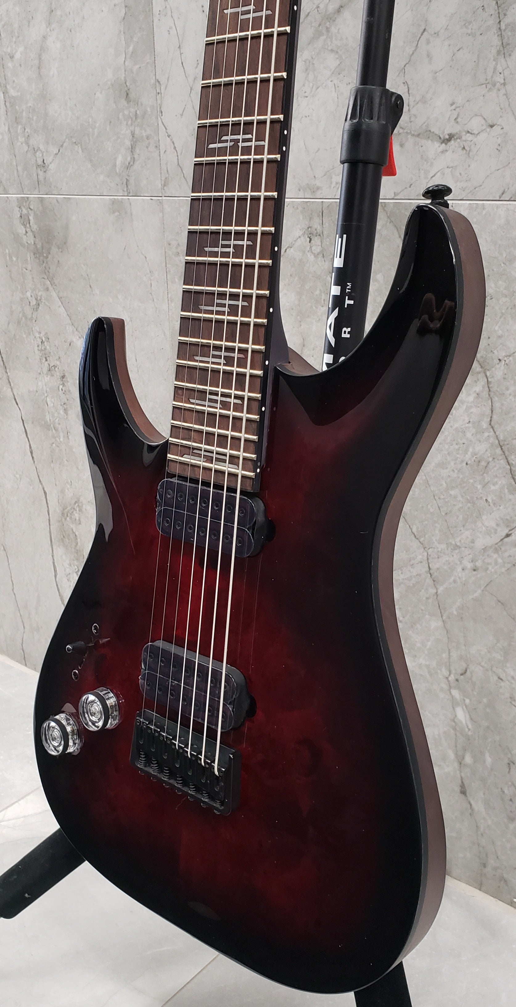 Schecter Omen Elite-7 Left Handed 7-String Electric Guitar Black Cherry Burst 2461-SHC