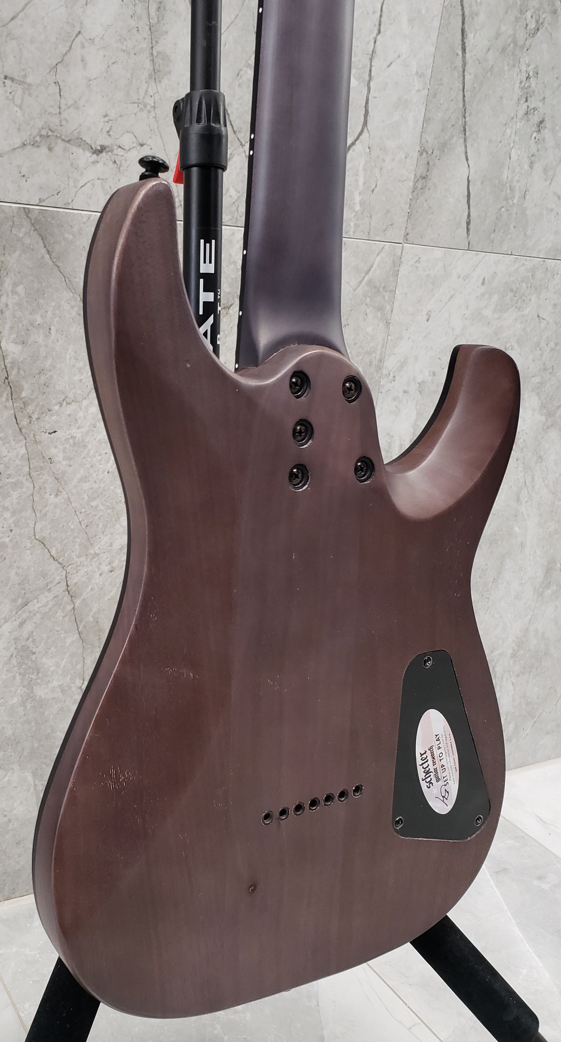 Schecter Omen Elite-7 Left Handed 7-String Electric Guitar Black Cherry Burst 2461-SHC