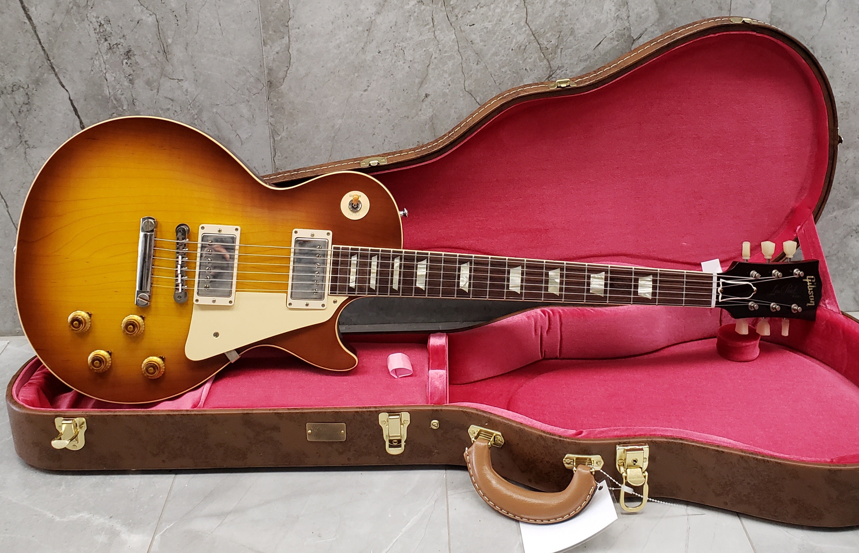 Gibson Custm Shop 1958 Les Paul Standard Reissue VOS Iced Tea Burst LPR58VOITNH SERIAL NUMBER 801118 - 8.6 LBS