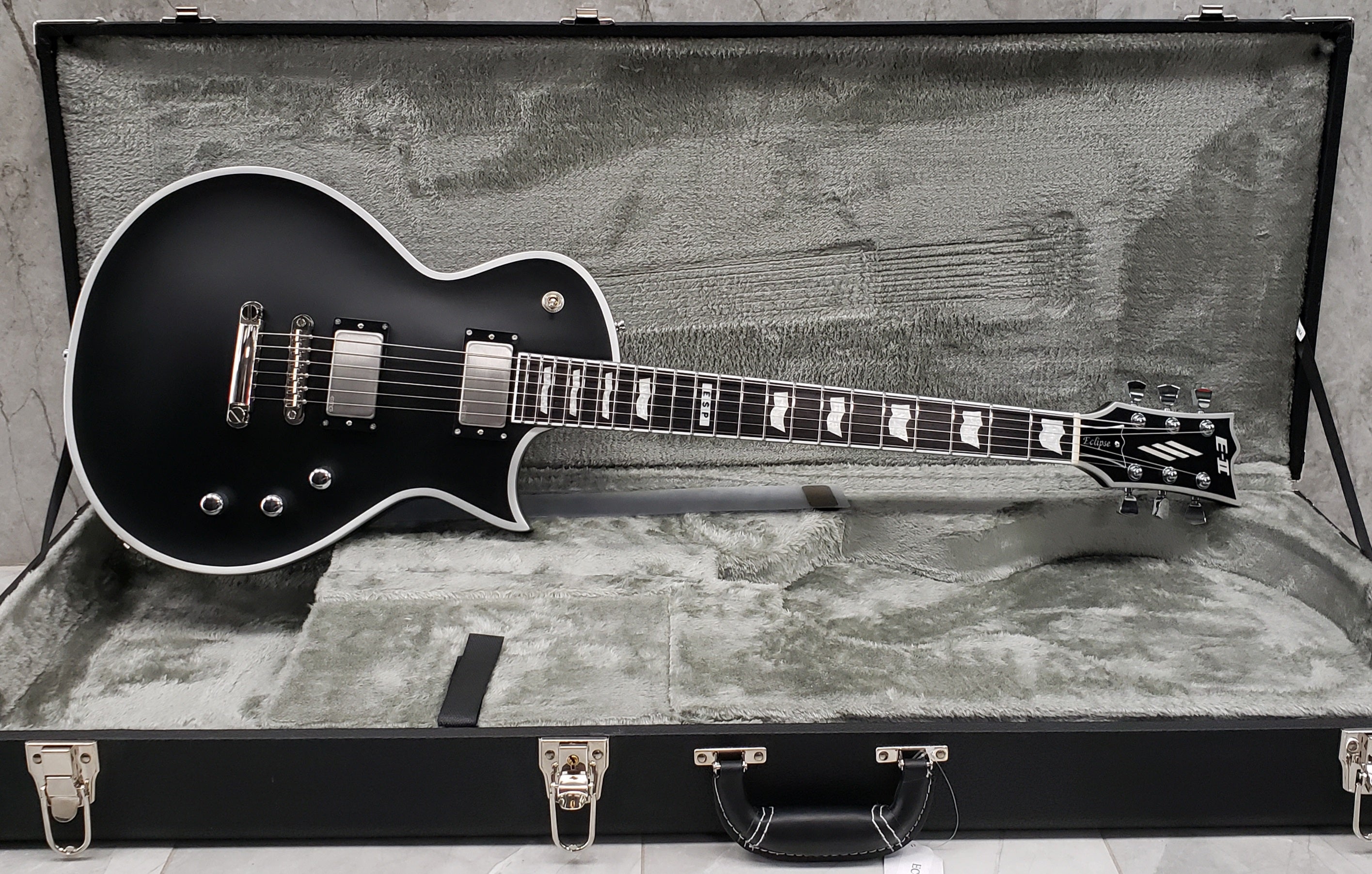 ESP EII E-II ECLIPSE BB IN BLACK SATIN MADE IN JAPAN EIIECBBBLKSS