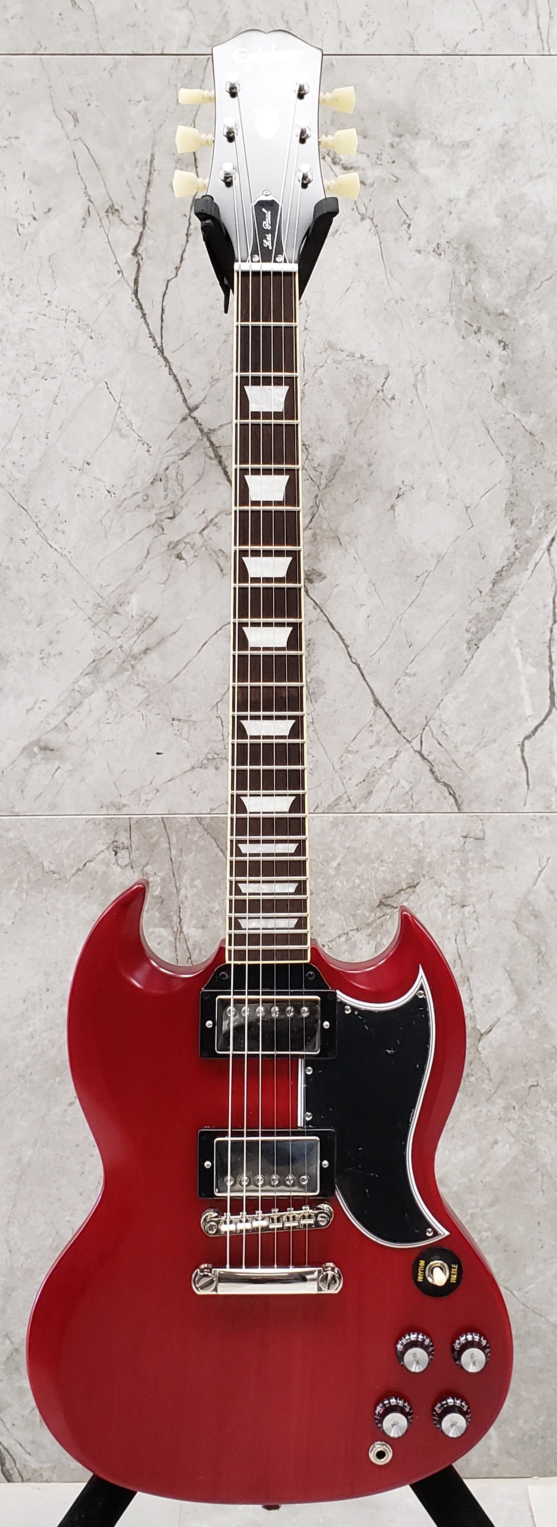 Epiphone 1961 Les Paul SG Standard - Aged Sixties Cherry EIGC61SGCHNH W/ Vintage Style Hardshell