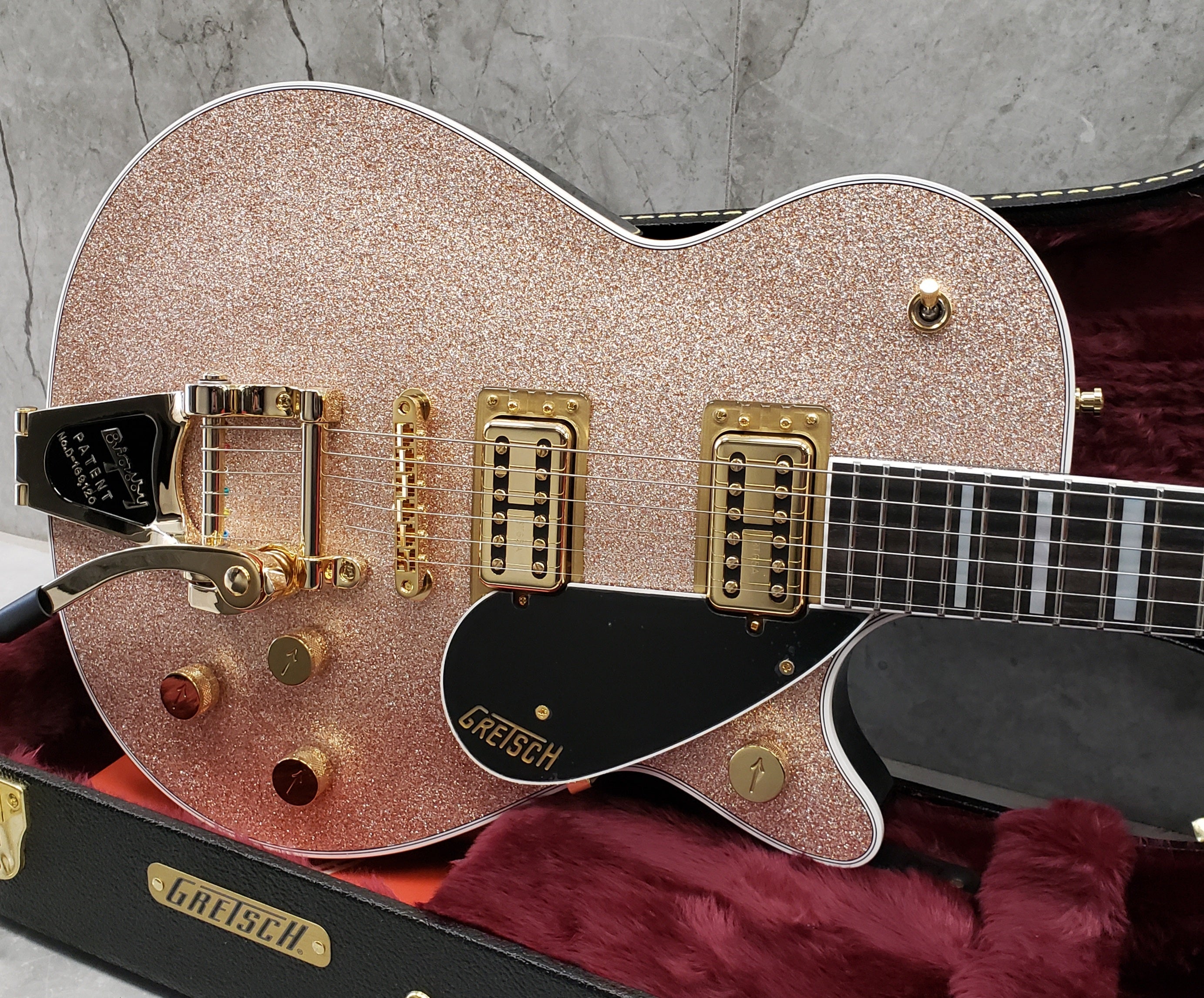 Gretsch G6229TG Limited Edition Players Edition Sparkle Jet BT with Bigsby and Gold Hardware, Ebony Fingerboard Champagne Sparkle 2403410816