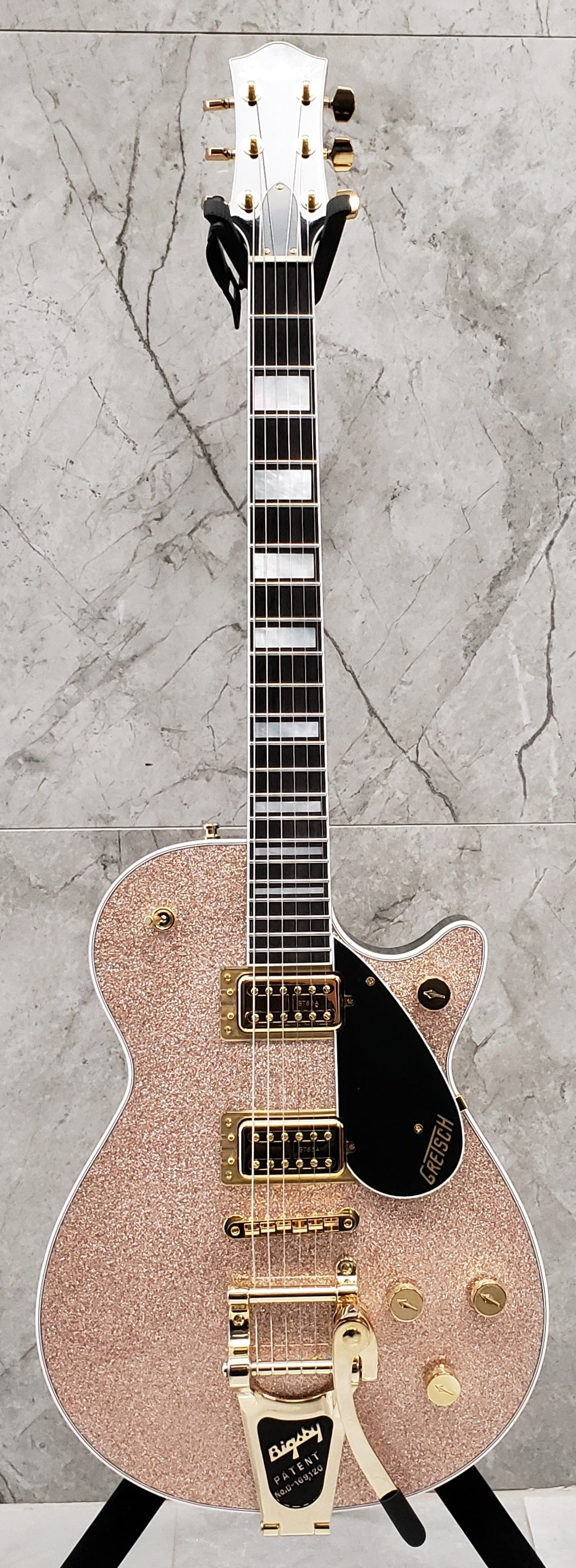 Gretsch G6229TG Limited Edition Players Edition Sparkle Jet BT with Bigsby and Gold Hardware, Ebony Fingerboard Champagne Sparkle 2403410816