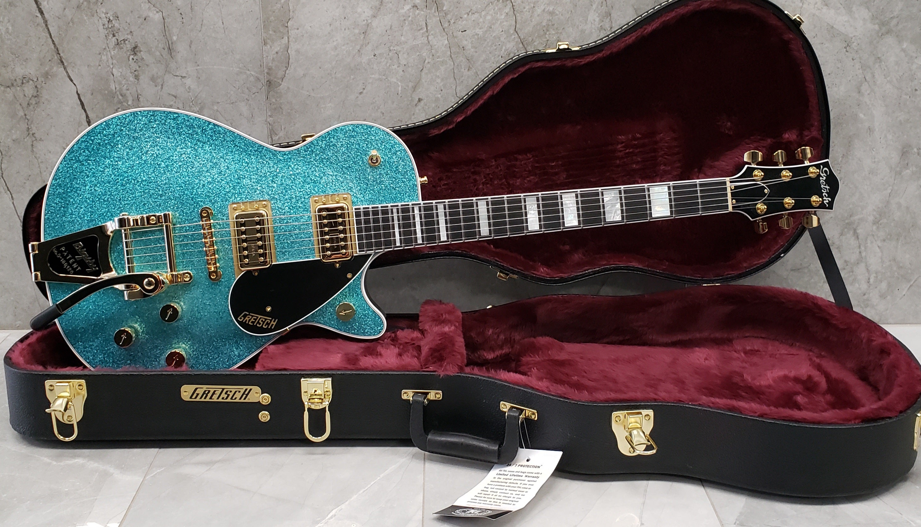 GRETSCH G6229TG Limited Edition Players Edition Sparkle Jet BT with Bigsby Ocean Turquoise Sparkle 2403410813