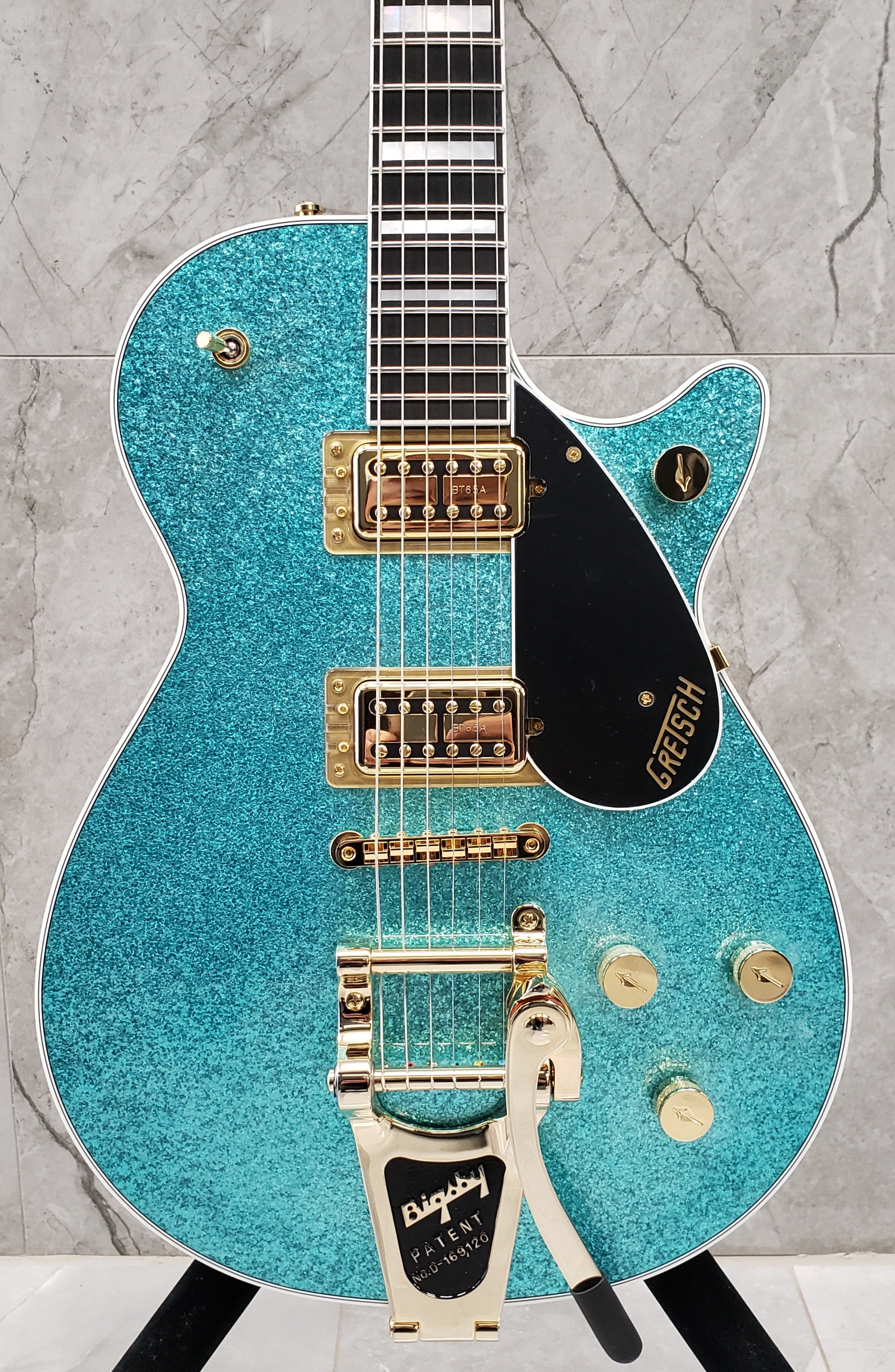 GRETSCH G6229TG Limited Edition Players Edition Sparkle Jet BT with Bigsby Ocean Turquoise Sparkle 2403410813