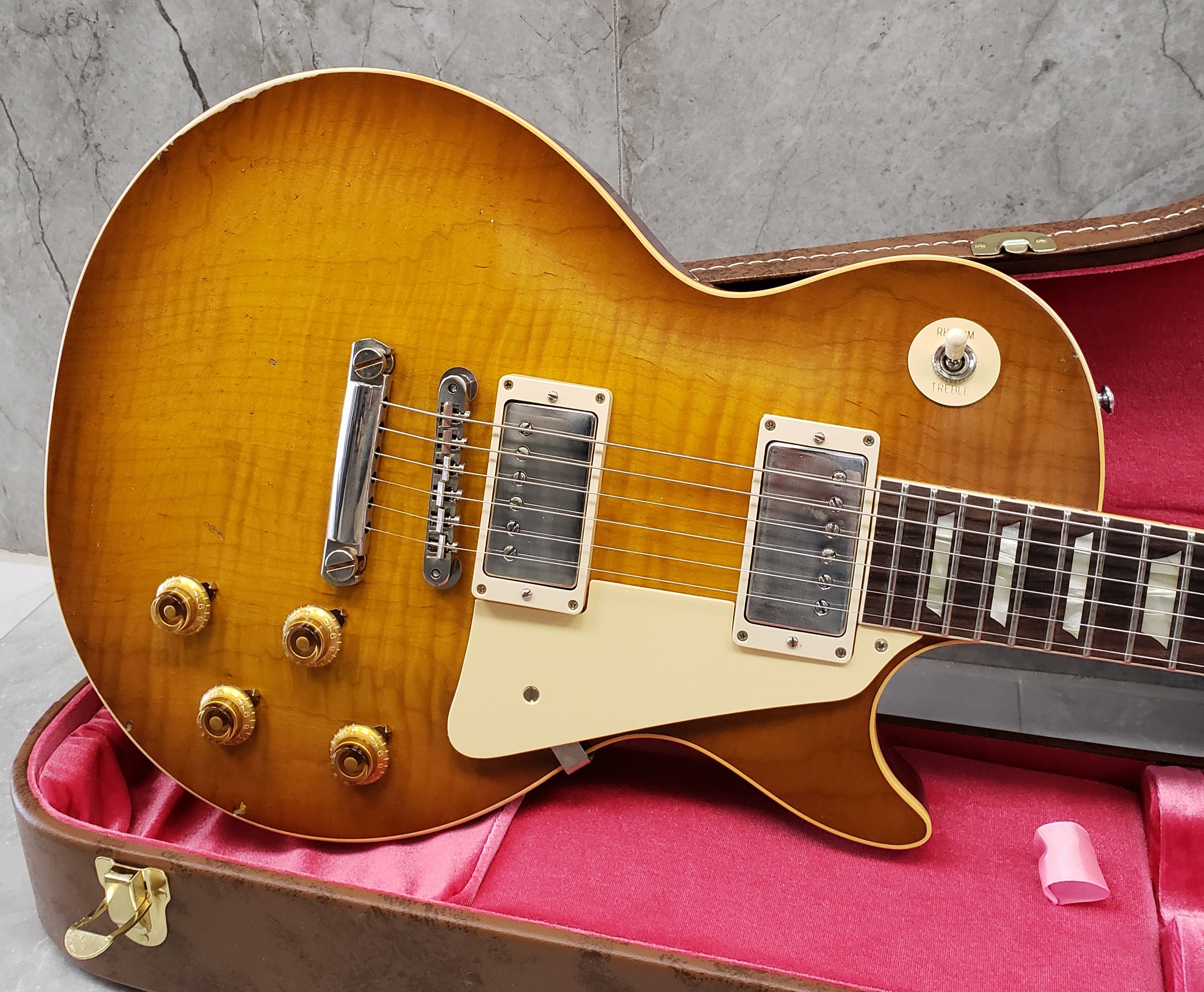 Gibson Custom Shop Murphy Lab 1959 Les Paul Standard Dirty Lemon Burst Light Aged - Dirty Lemon LPR59LADLNH SERIAL NUMBER 91317 - 8.2 LBS