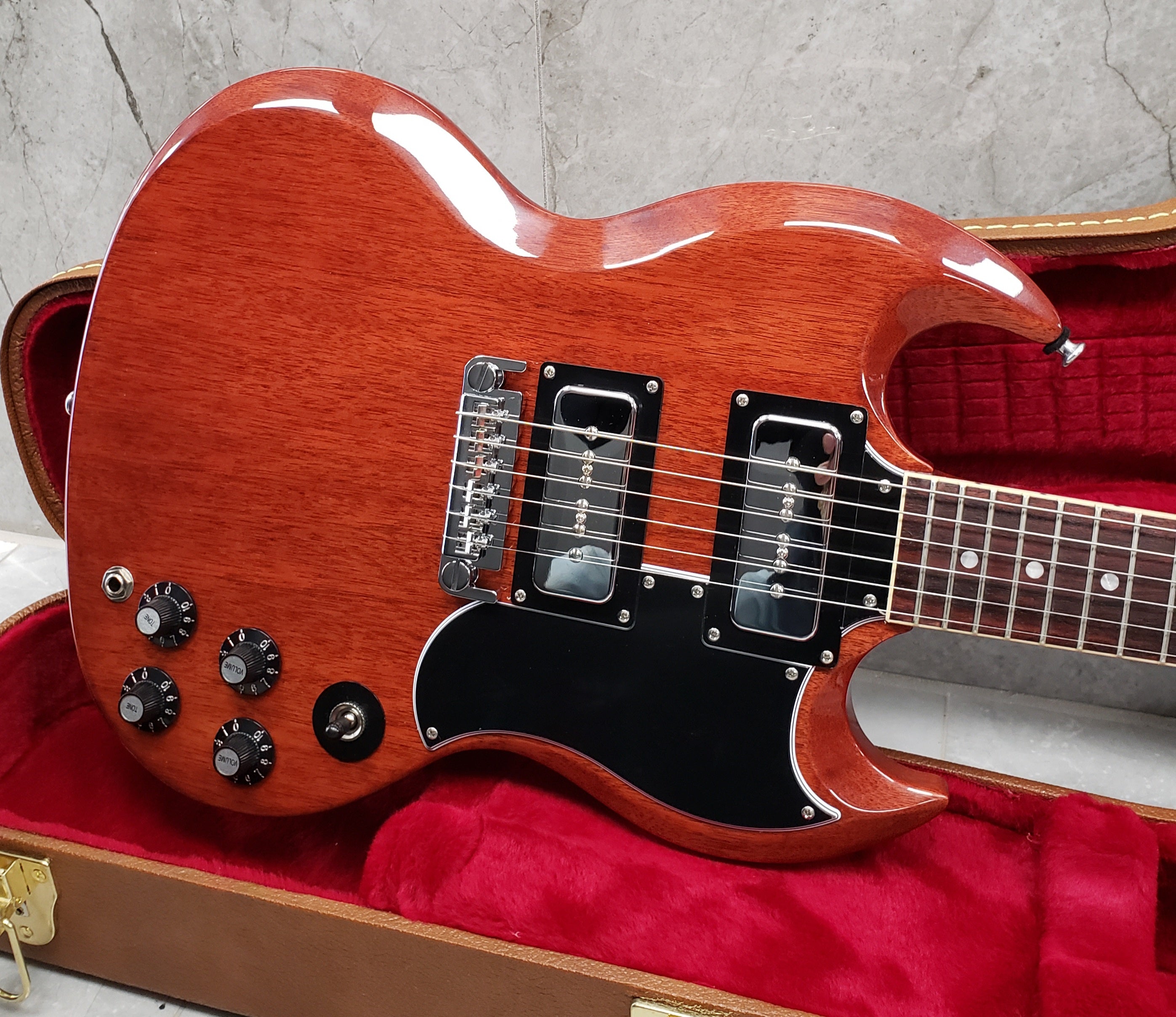 Gibson Tony Iommi Monkey SG Special in Vintage Red SGTI21VCCH SERIAL NUMBER  218910107 - 6.4 LBS