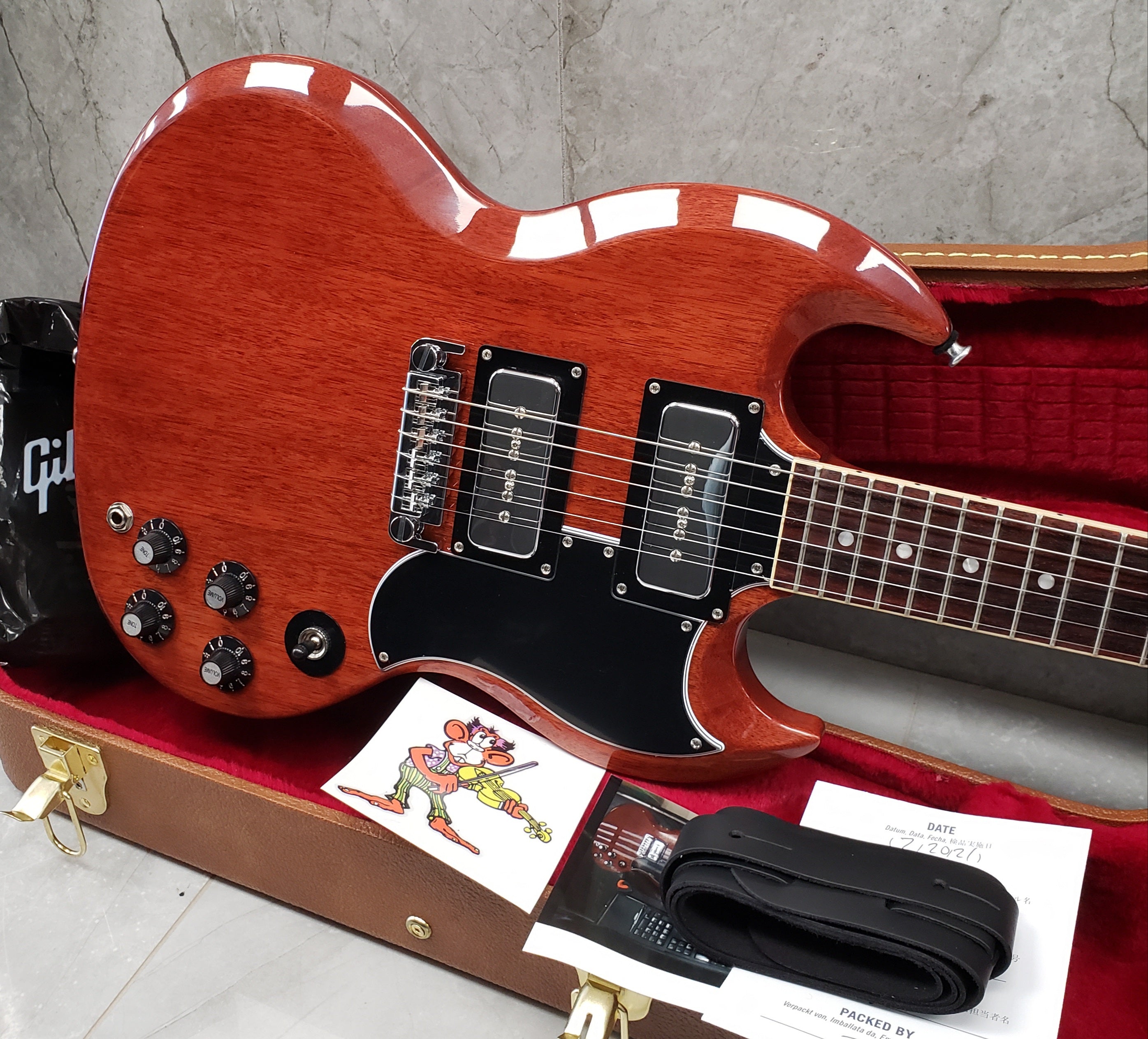 Gibson Tony Iommi Monkey SG Special in Vintage Red SGTI21VCCH