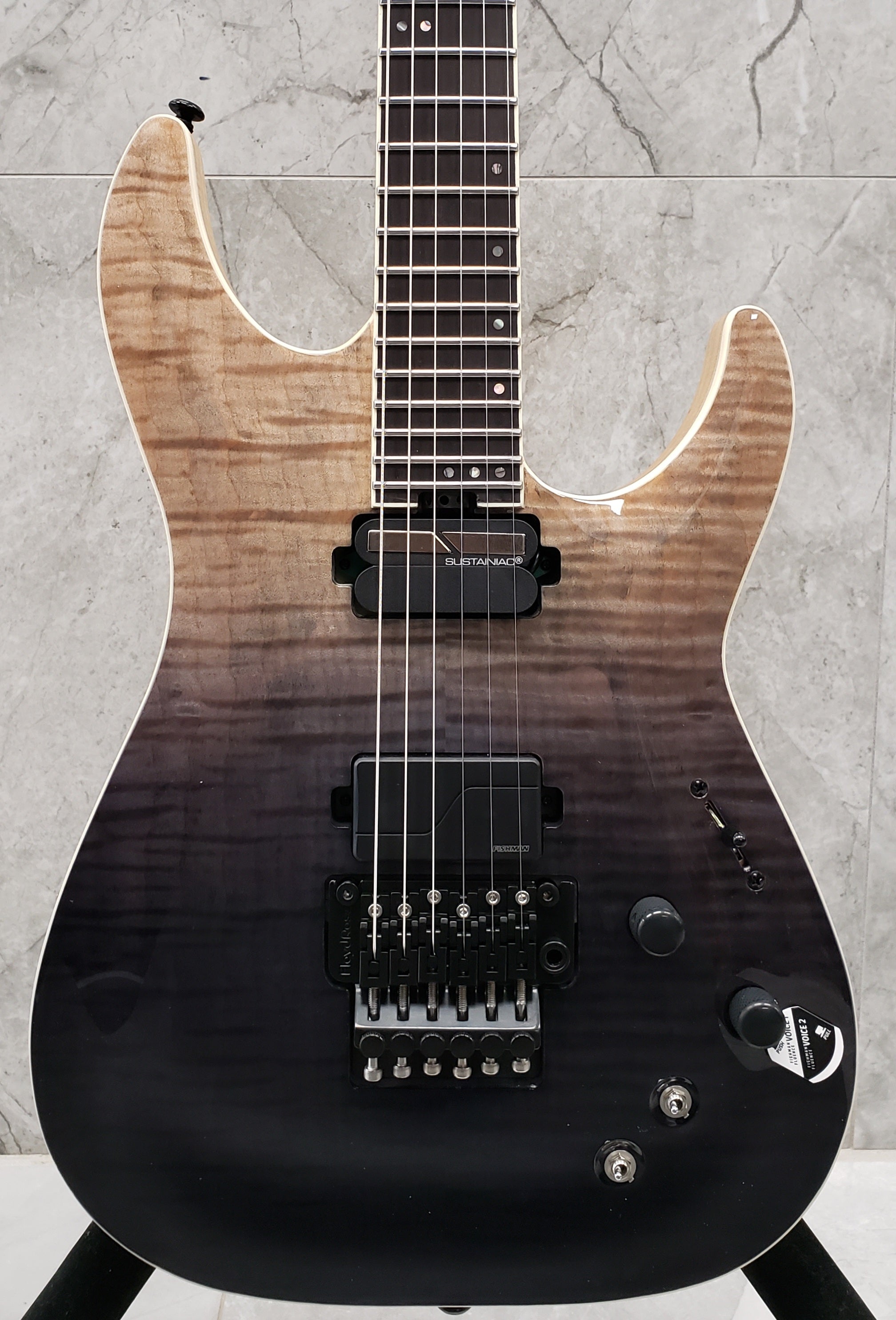 Schecter C-1 FR S SLS Elite Black Fade Burst BFB 1359-SHC