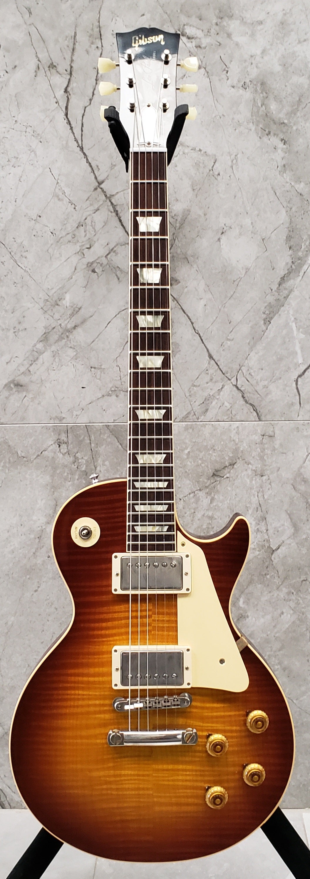 Gibson Custom Shop 1959 Les Paul Standard Reissue VOS Sunrise Tea - Nickel Hardware LPR59VOSRNH SERIAL NUMBER 901746 - 8.6 LBS