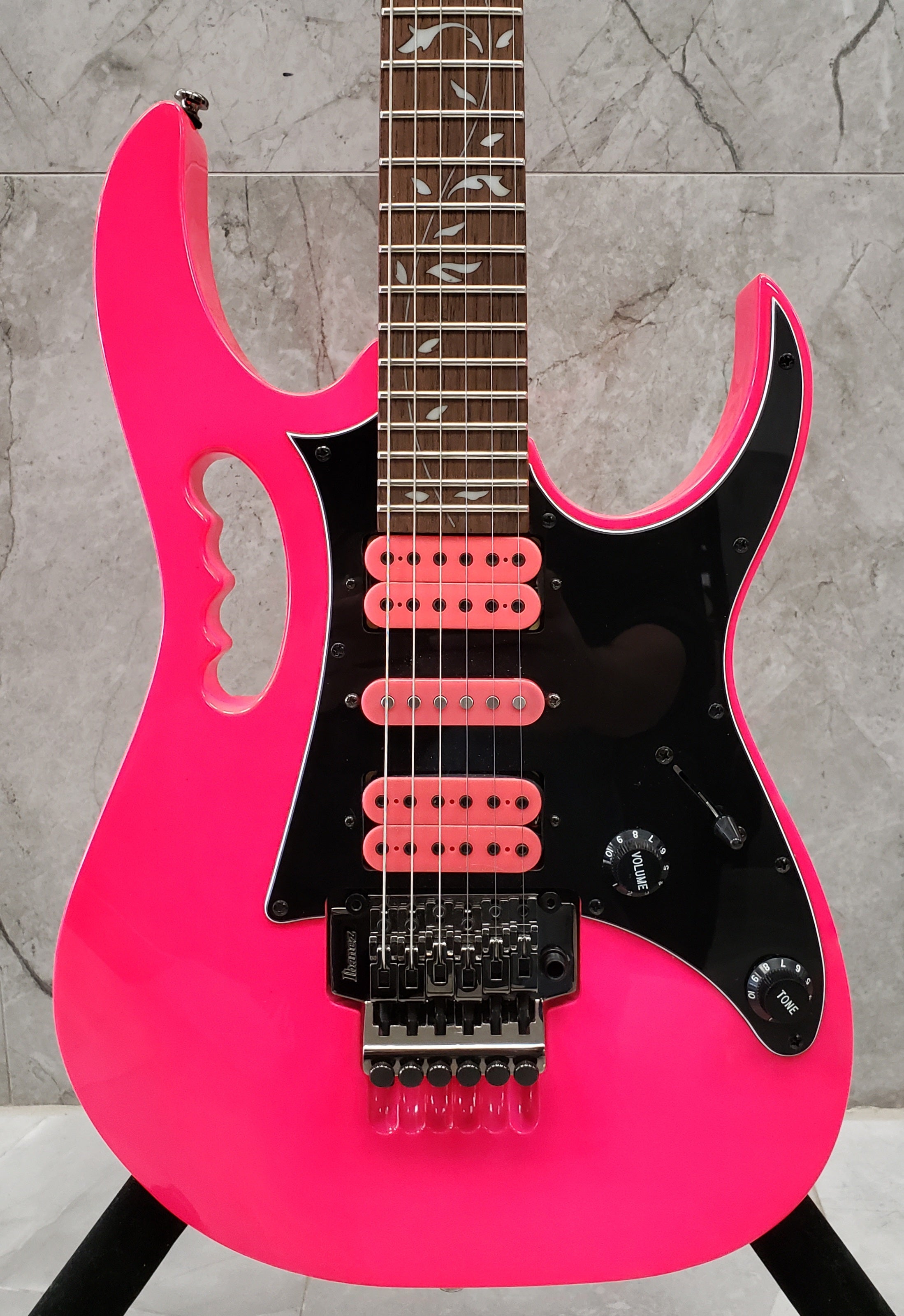 Ibanez JEMJRSPPK JR Steve Vai Pink Electric Guitar