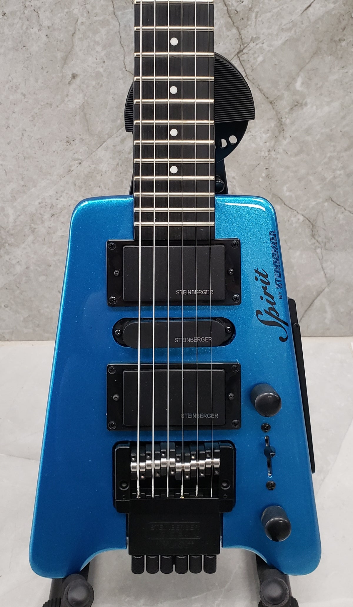 Steinberger Spirit GT PRO Deluxe Frost Blue GTPROFBBT w/ Gig