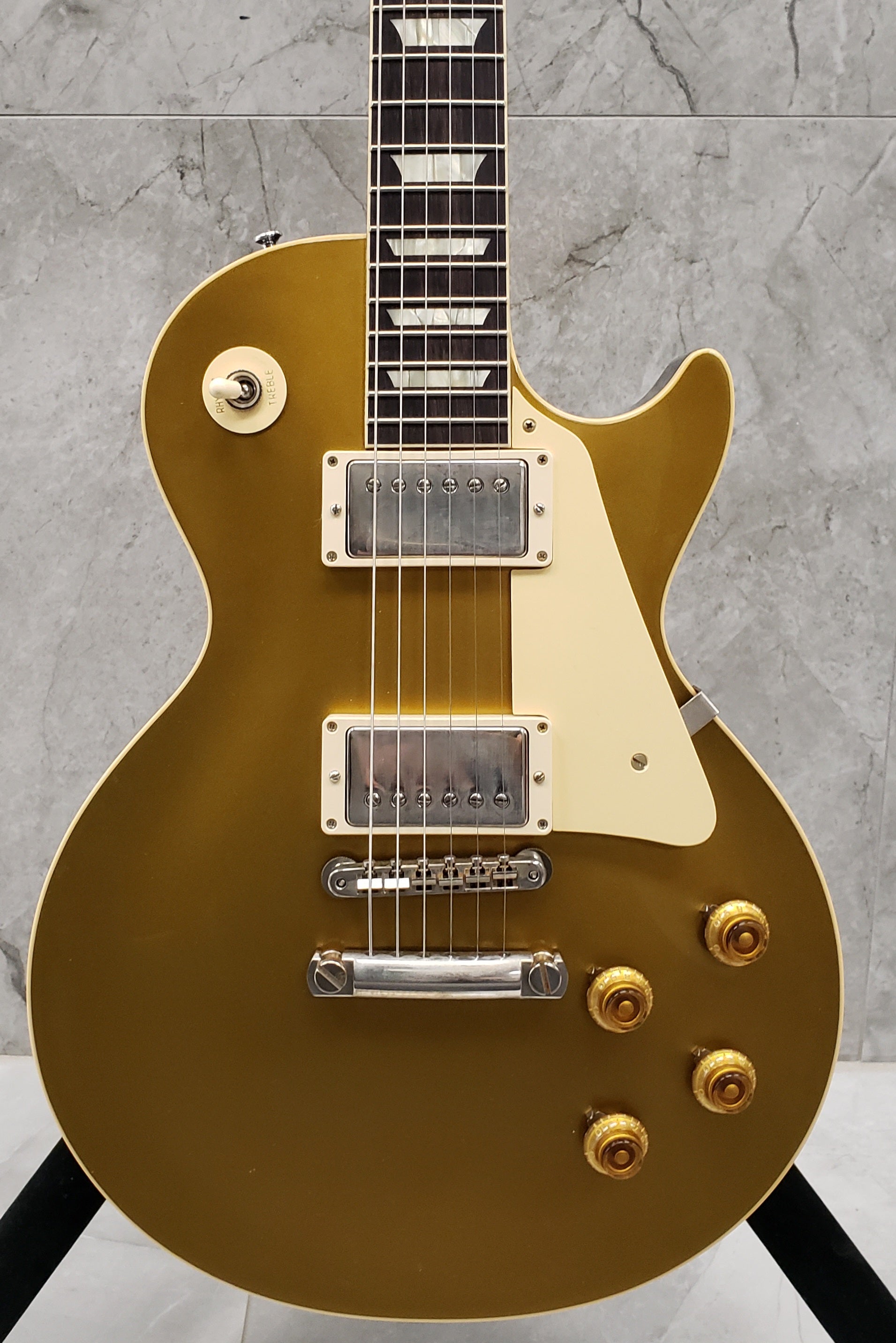 94年製Gibson Les Paul 1957 Gold Top Bigsby Gibson Custom Shop 1957 Les Paul Goldtop Darkback Reissue VOS Double G