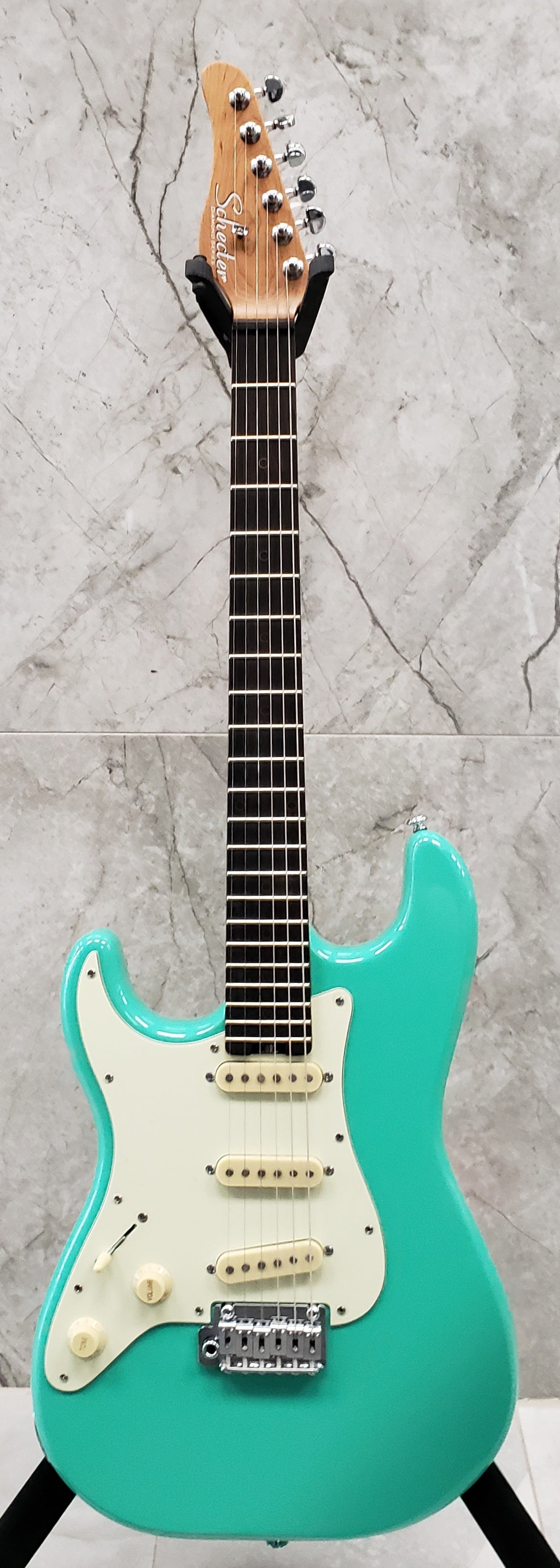 Schecter Nick Johnston Signature Guitar Ebony Fingerboard Left Handed Lefty Atomic Green 307-SHC SERIAL NUMBER IW21081099 - 7.8 LBS 