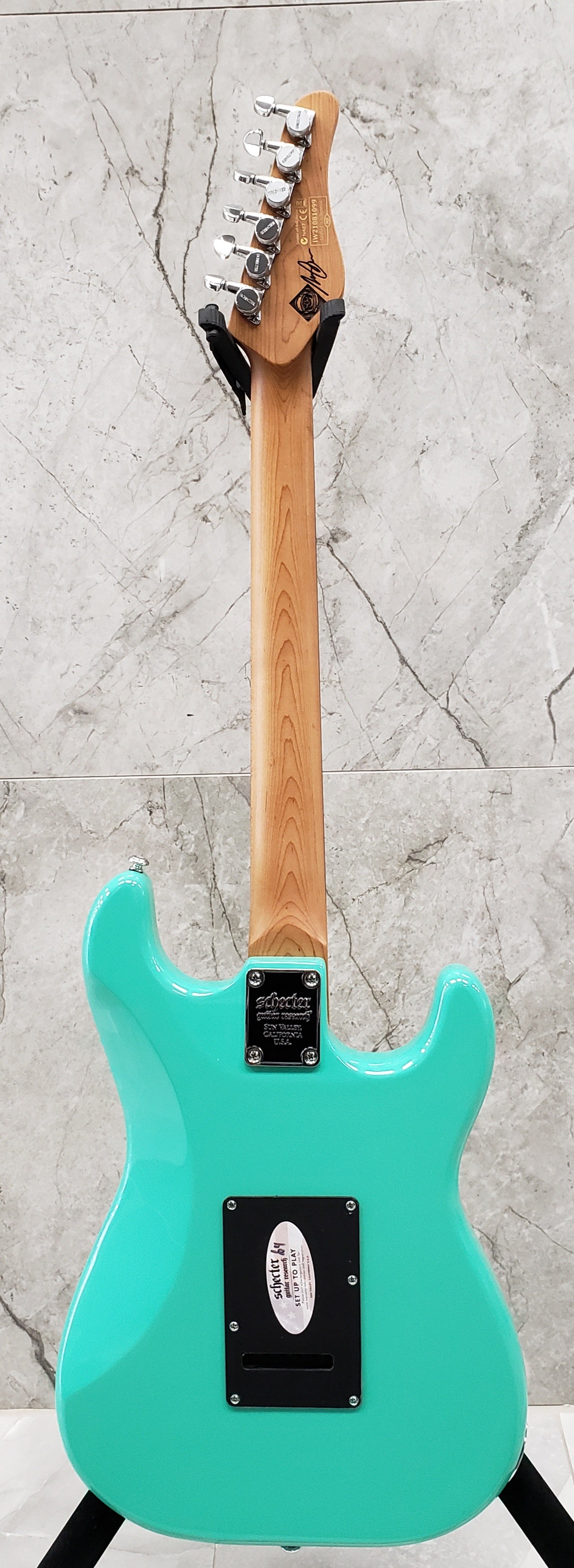 Schecter Nick Johnston Signature Guitar Ebony Fingerboard Left Handed Lefty Atomic Green 307-SHC
