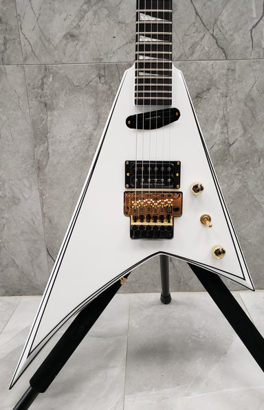 JACKSON Concept Series Rhoads RR24 HS Ebony Fingerboard White with Black Pinstripes 2916677576