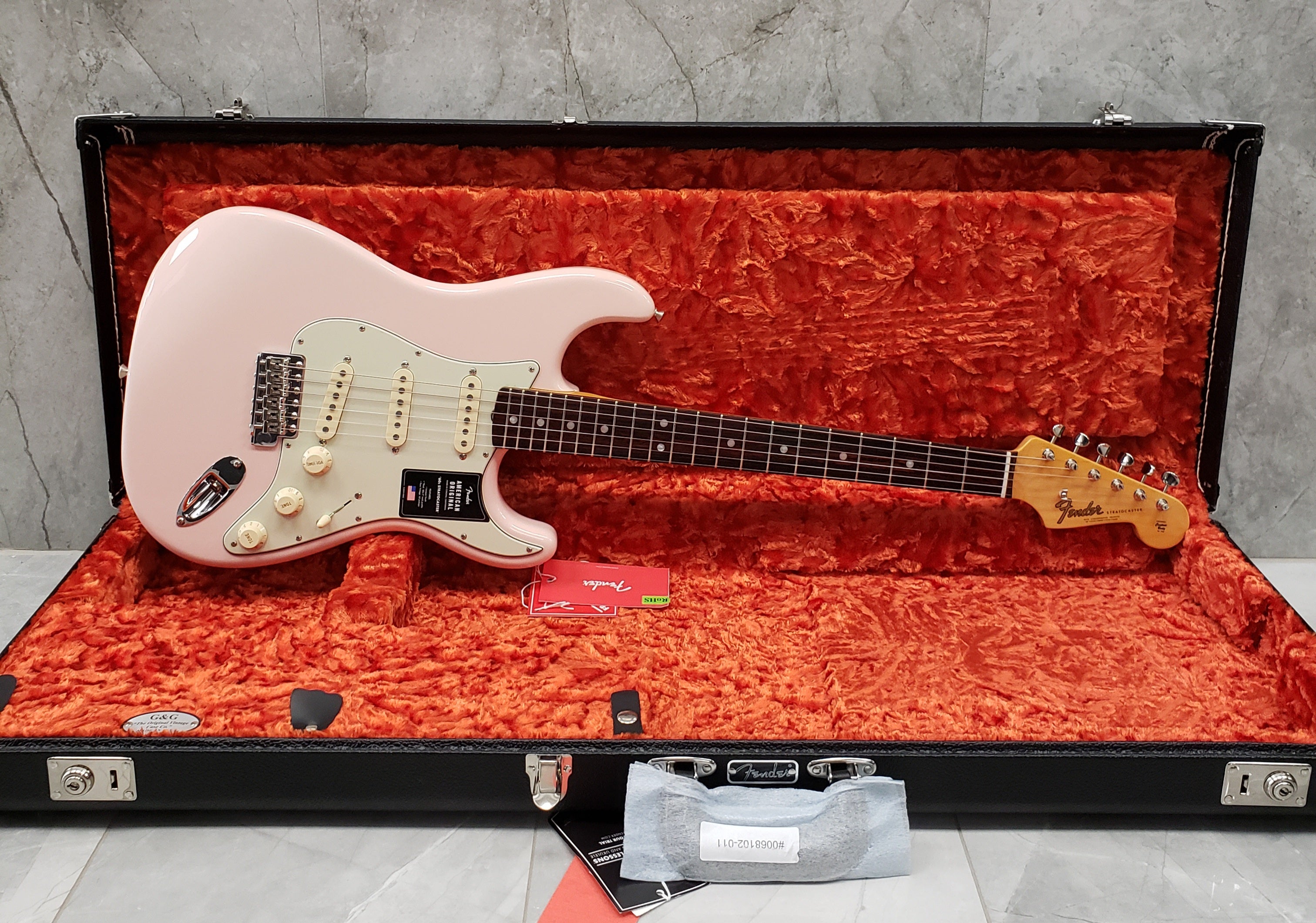 Fender American Original 60s Stratocaster Rosewood Fingerboard Shell Pink F-0110120856