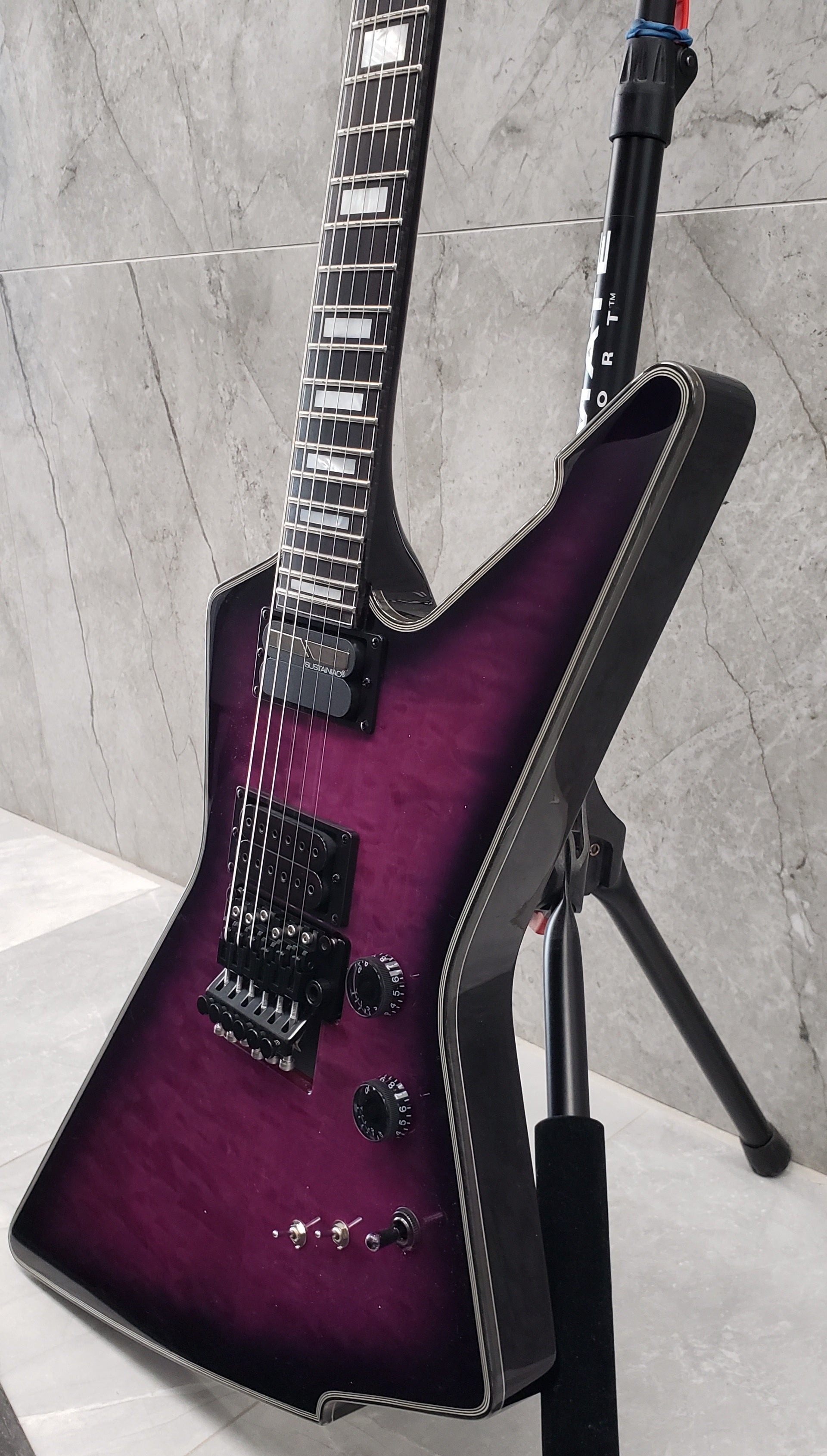 Schecter E-1 FR-S-TPB 3071 Trans Purple Burst W/ Sustainiac 3071-SHC