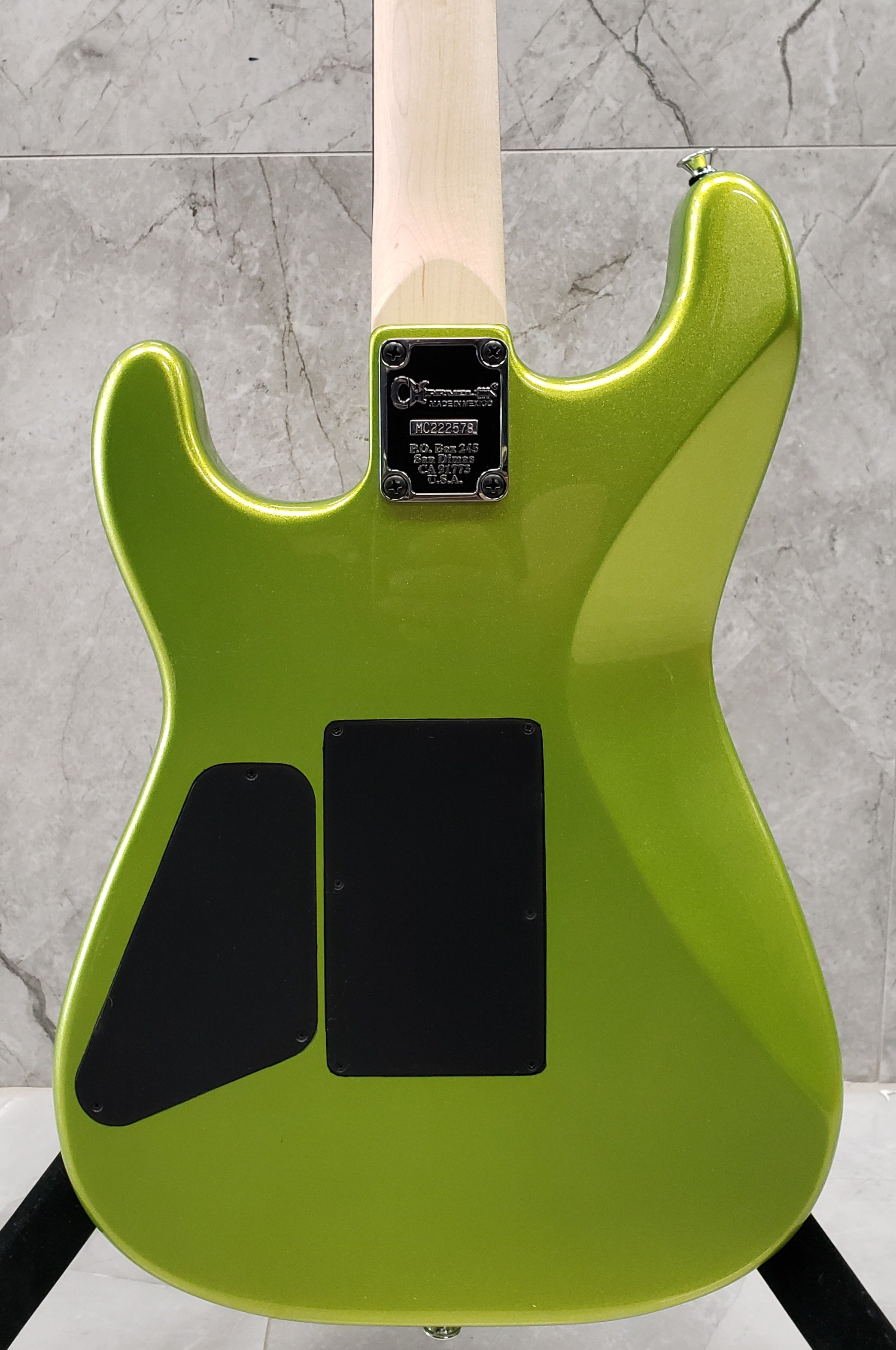 CHARVEL Pro-Mod San Dimas Style 1 HH FR E Ebony Fingerboard Lime Green Metallic 2965831518 SERIAL NUMBER MC222578 - 8.4 LBS