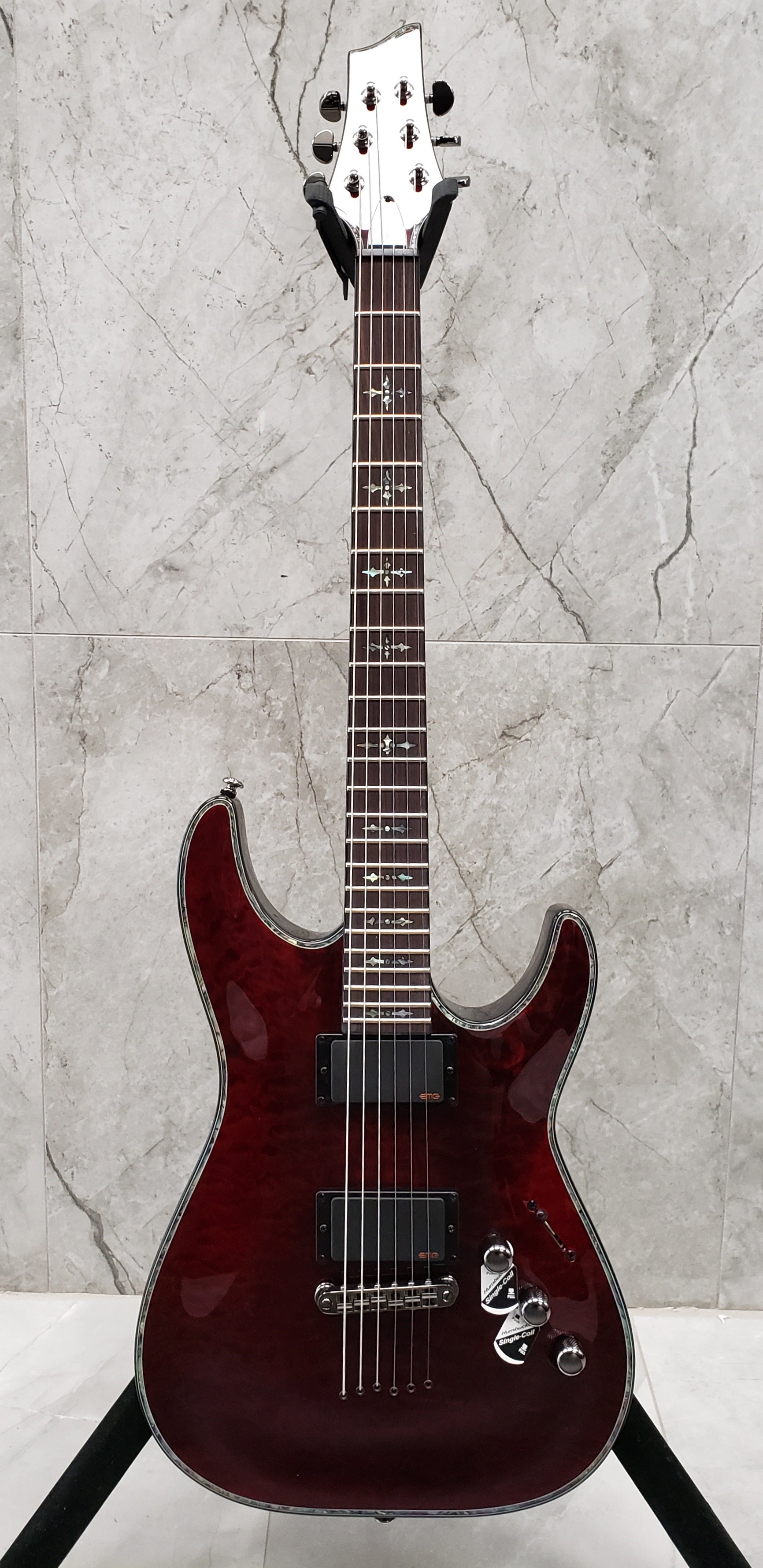 Schecter Hellraiser Series C-1-HR-BCH Black Cherry Guitar 1788-SHC