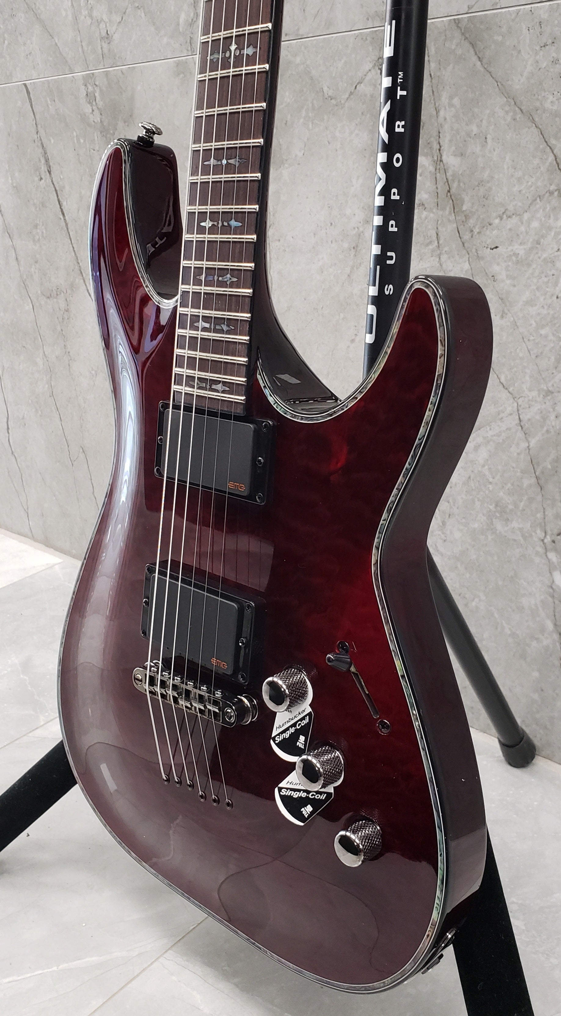 Schecter Hellraiser Series C-1-HR-BCH Black Cherry Guitar 1788-SHC