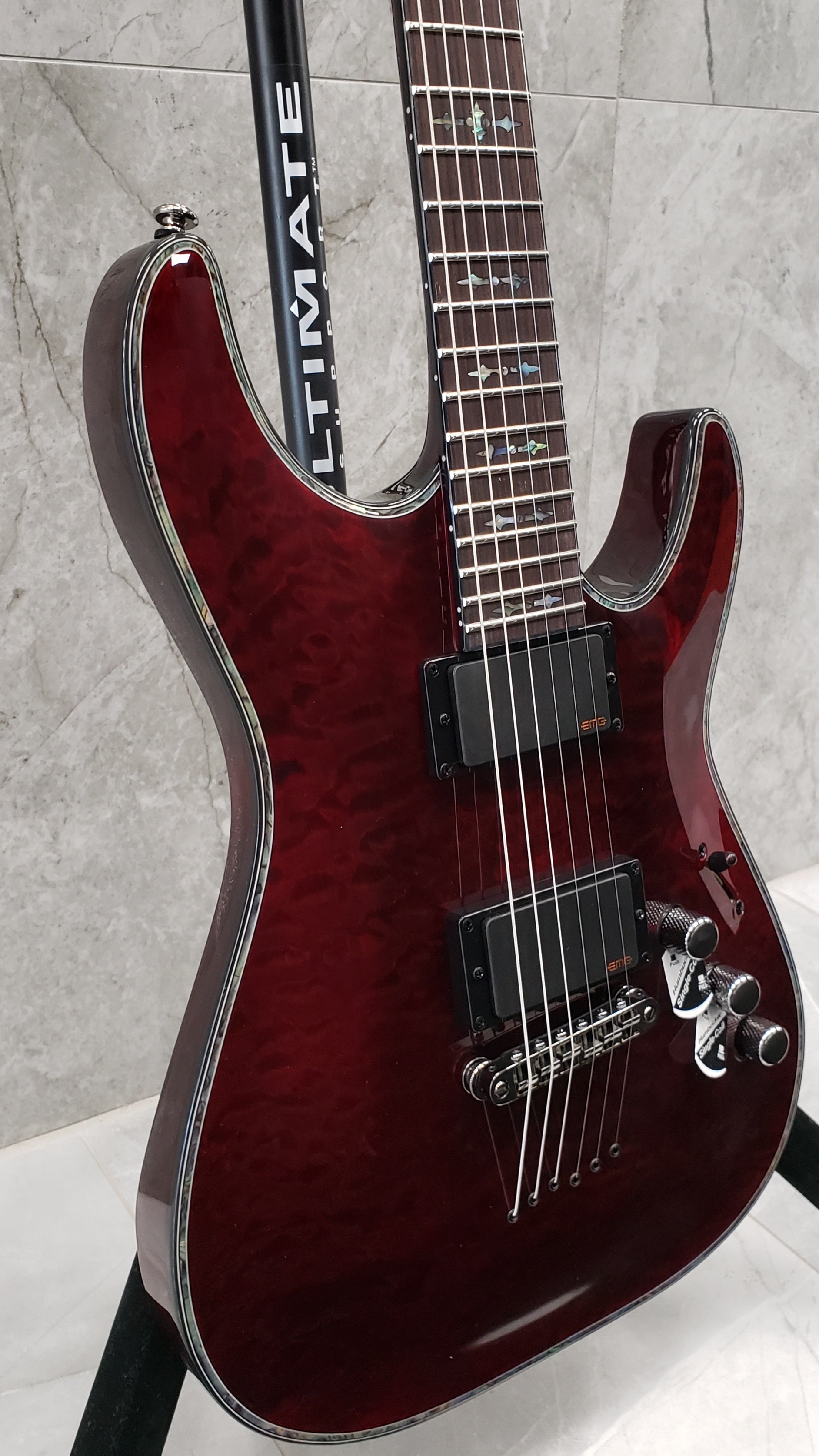 Schecter Hellraiser Series C-1-HR-BCH Black Cherry Guitar 1788-SHC