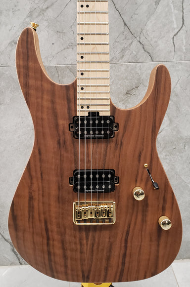 Charvel Pro-Mod DK24 HH HT M Mahogany with Figured Walnut Maple Fingerboard Natural 2969471557