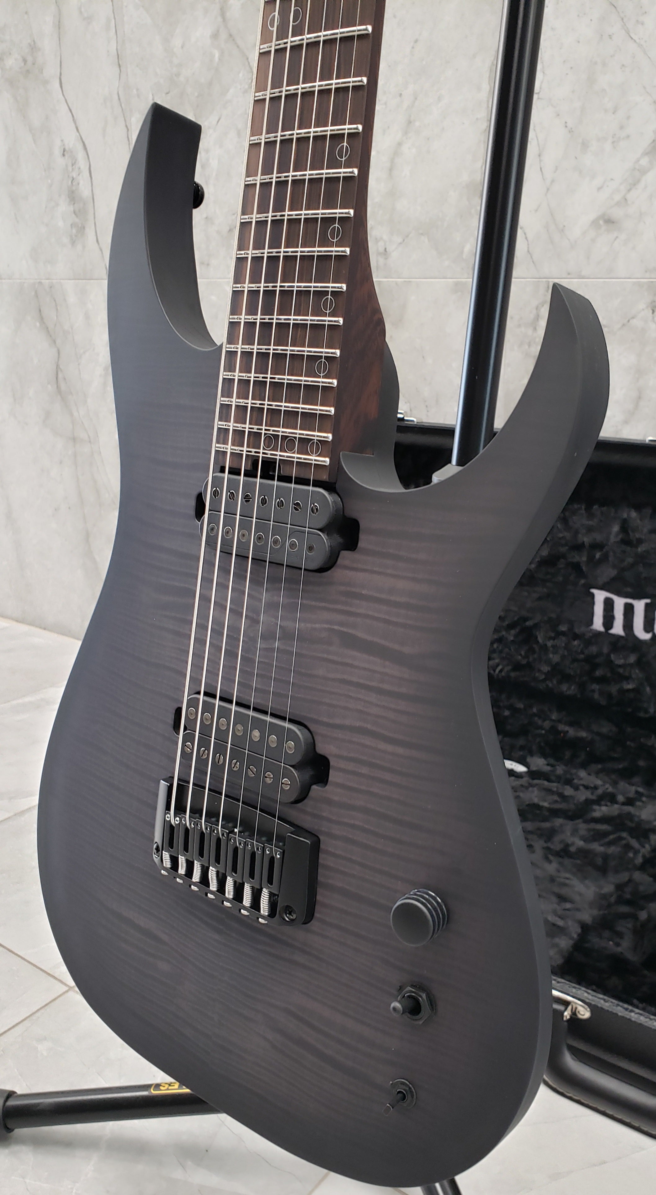 Schecter USA Signature Keith Merrow 7 STRING KM-7 MK-III Pro Trans Black 7074-SHC