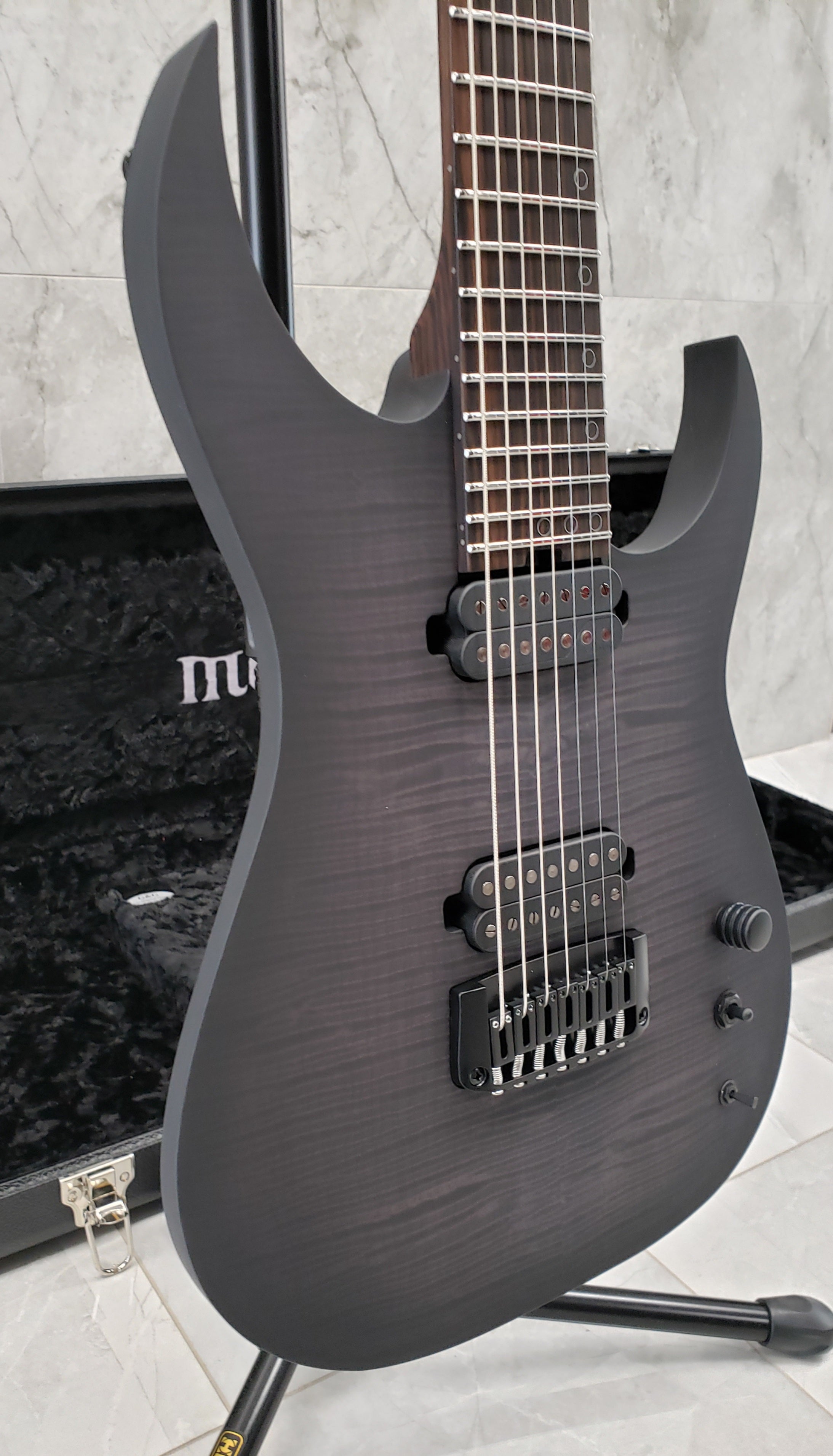 Schecter USA Signature Keith Merrow 7 STRING KM-7 MK-III Pro Trans Black 7074-SHC