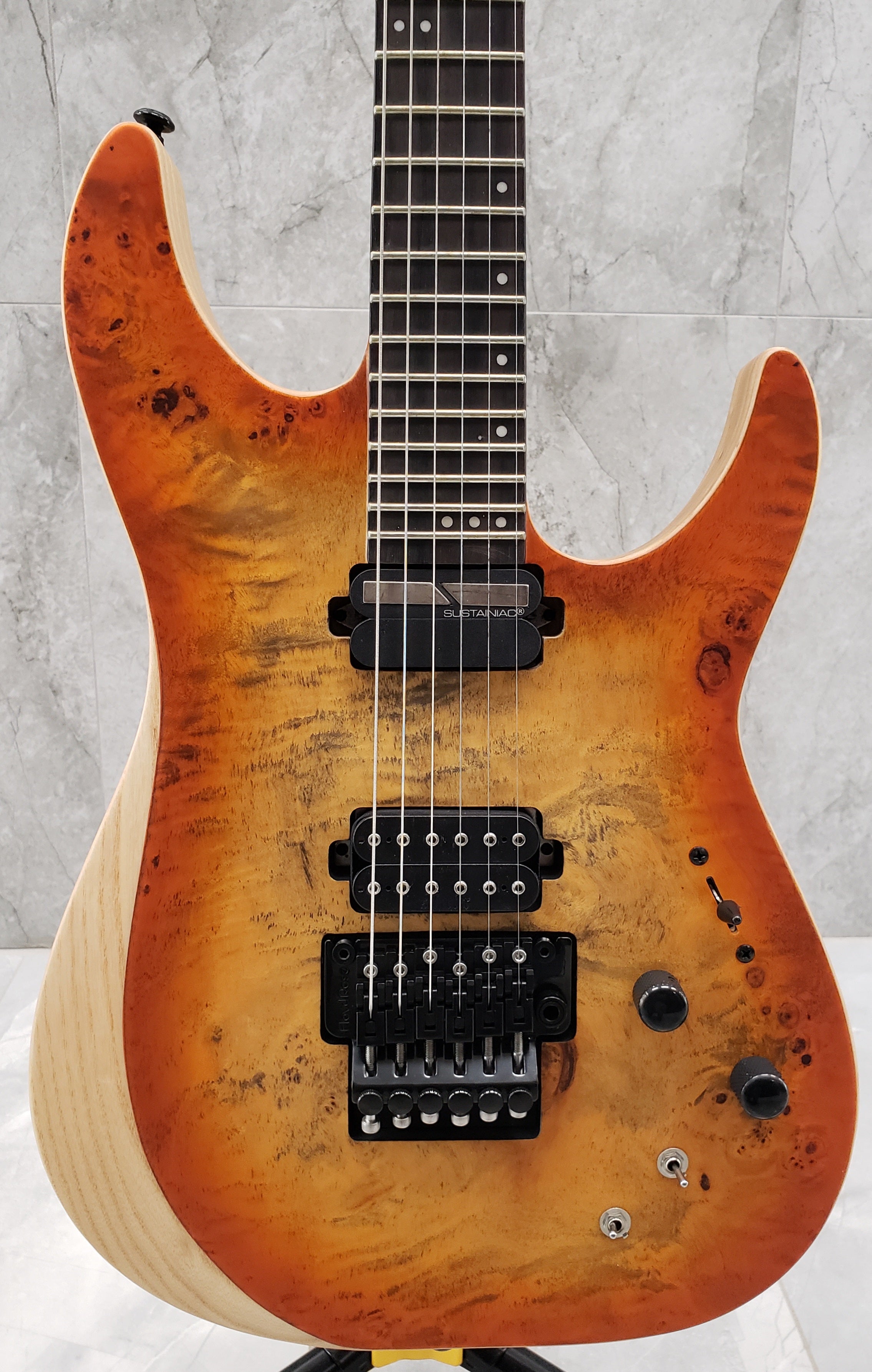 Schecter Reaper-6 FR S Satin Inferno Burst 1508-SHC with Sustainiac SERIAL NUMBER IW20123121 - 7.8 LBS