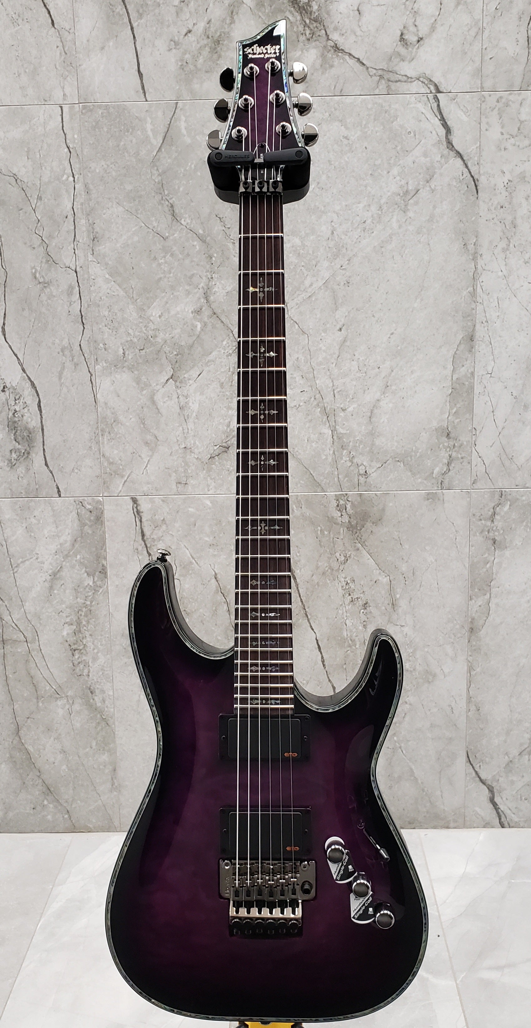 Schecter Hellraiser C-1 FR Trans Purple Burst 3005-SHC