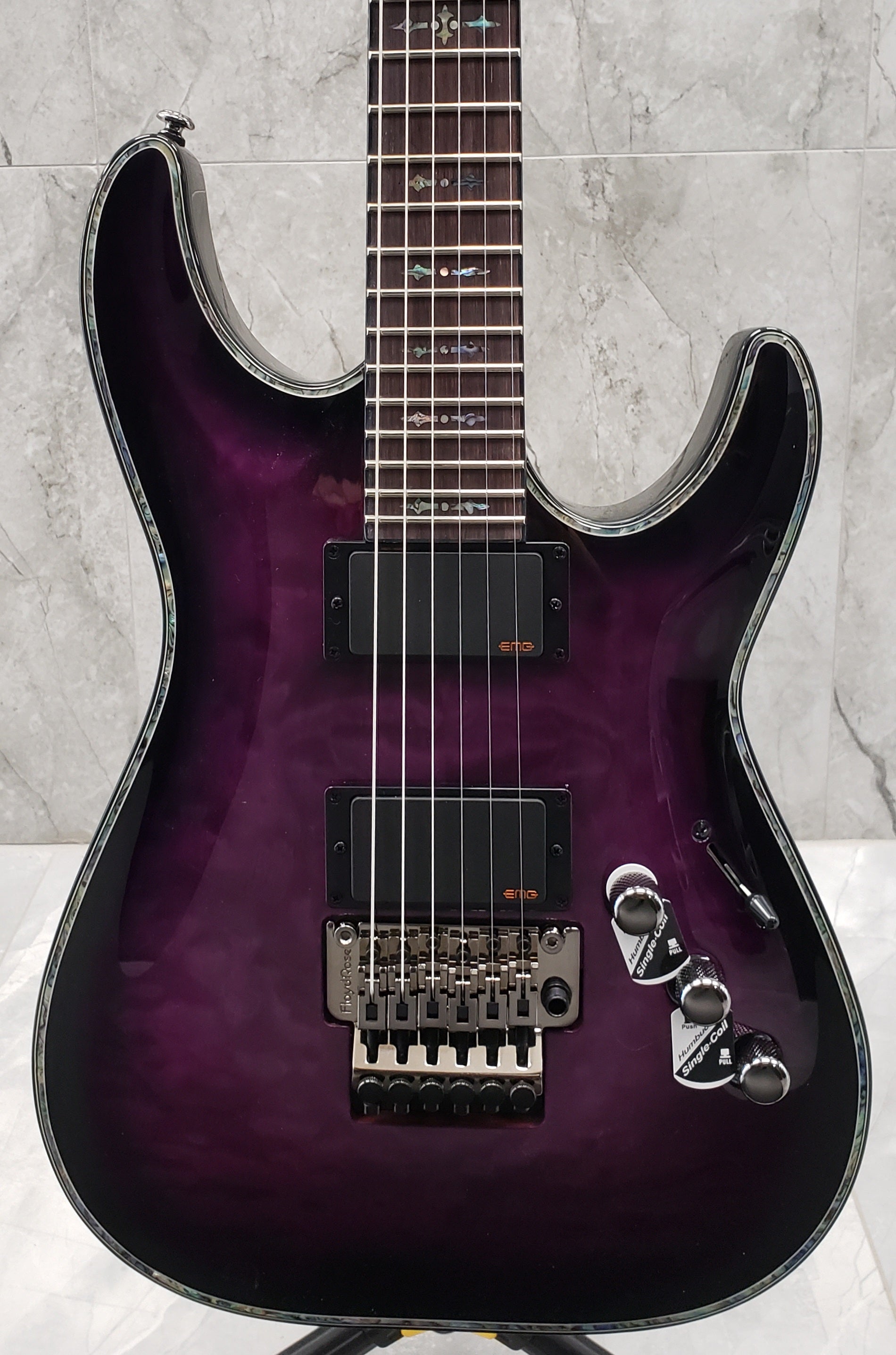 Schecter Hellraiser C-1 FR Trans Purple Burst 3005-SHC