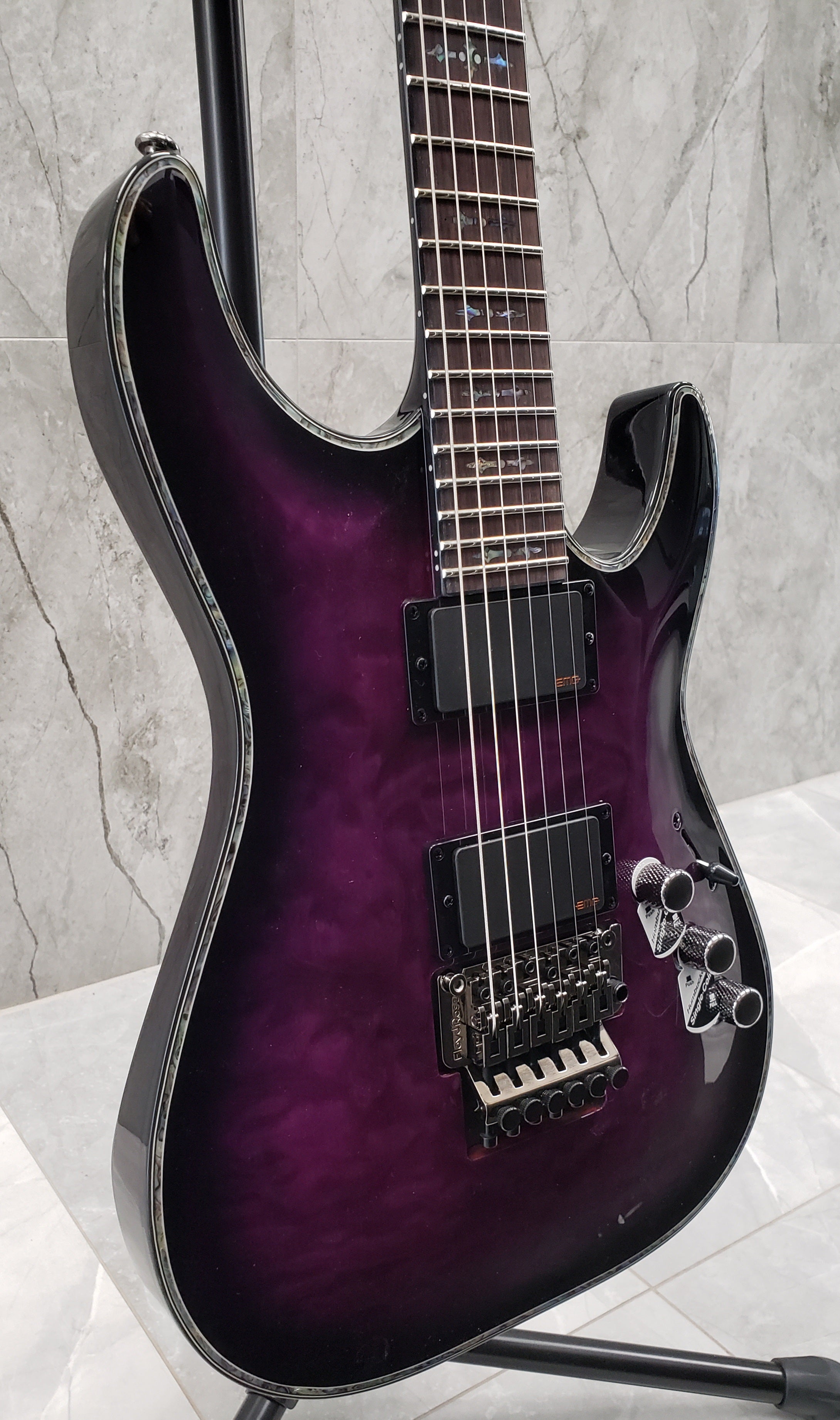 Schecter Hellraiser C-1 FR Trans Purple Burst 3005-SHC