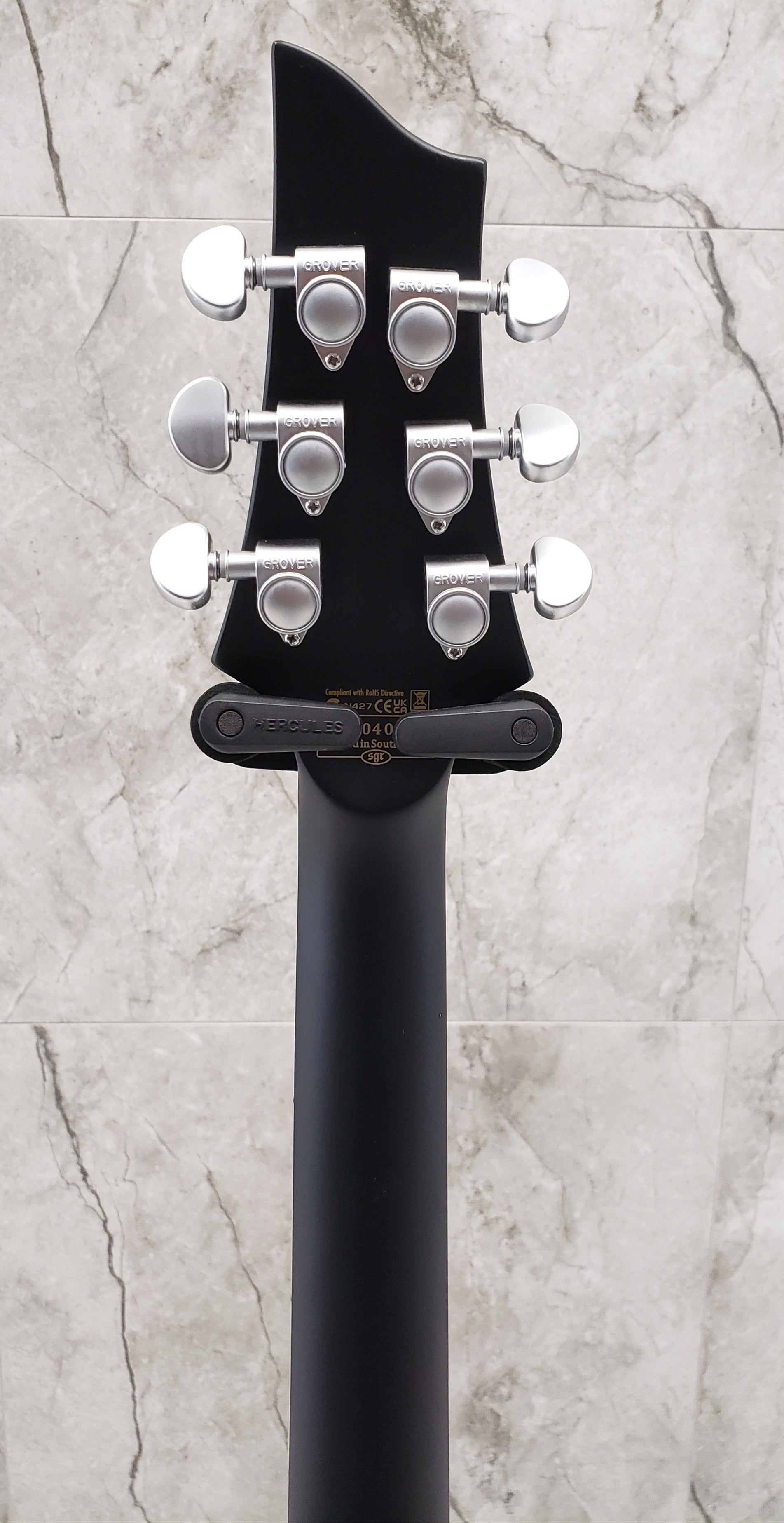 Schecter LEFT HANDED DAMIEN PLATINUM DAMIEN-PLAT-6-LH-SBK Satin Black Guitar with EMG 81, 85 Pickups 1182-SHC