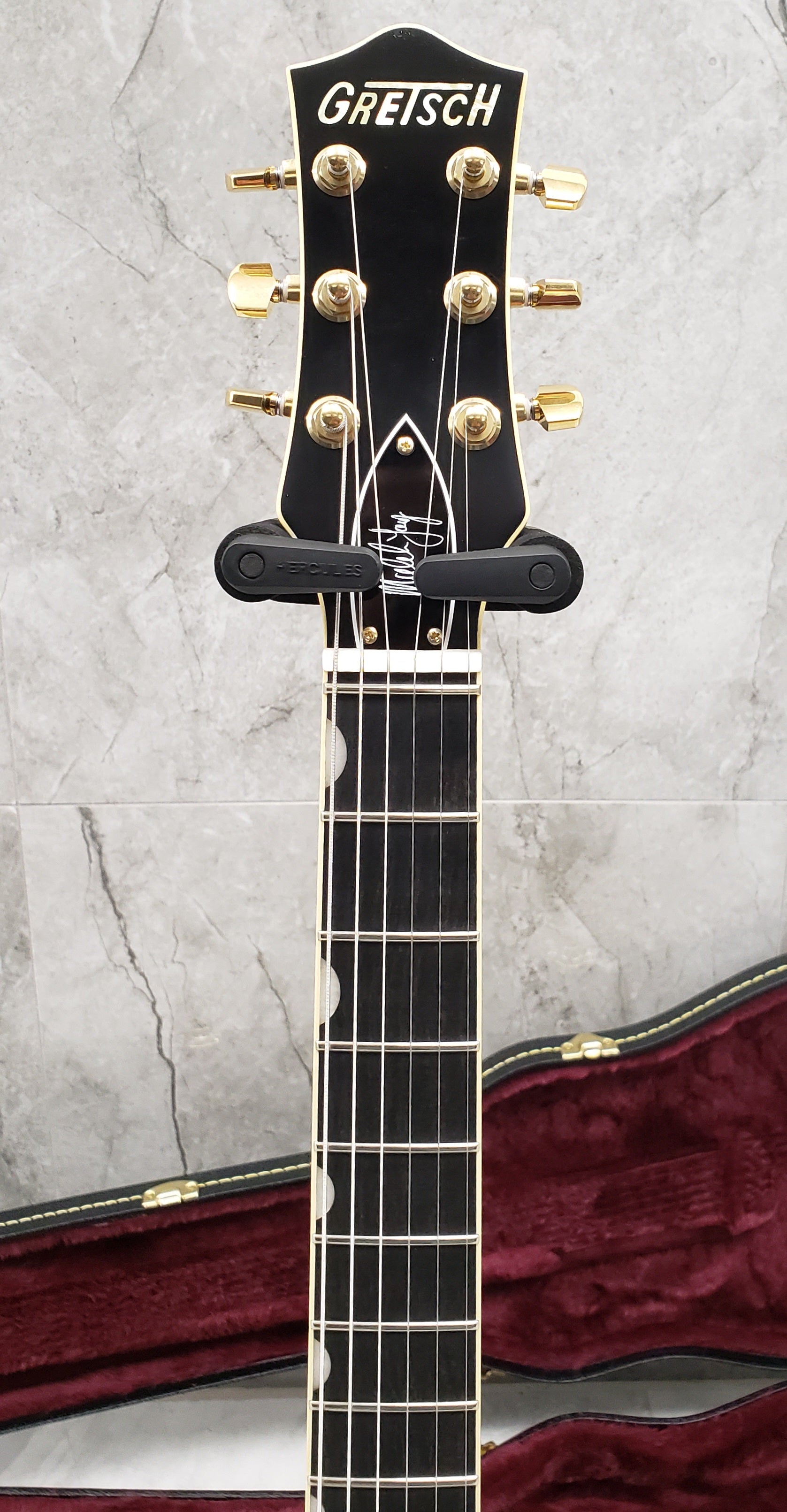 GRETSCH G6131-MY-RB Limited Edition Malcolm Young Signature Jet Ebony Fingerboard, Vintage Firebird Red 2411916845 SERIAL NUMBER JT22041584 - 7.6 LBS