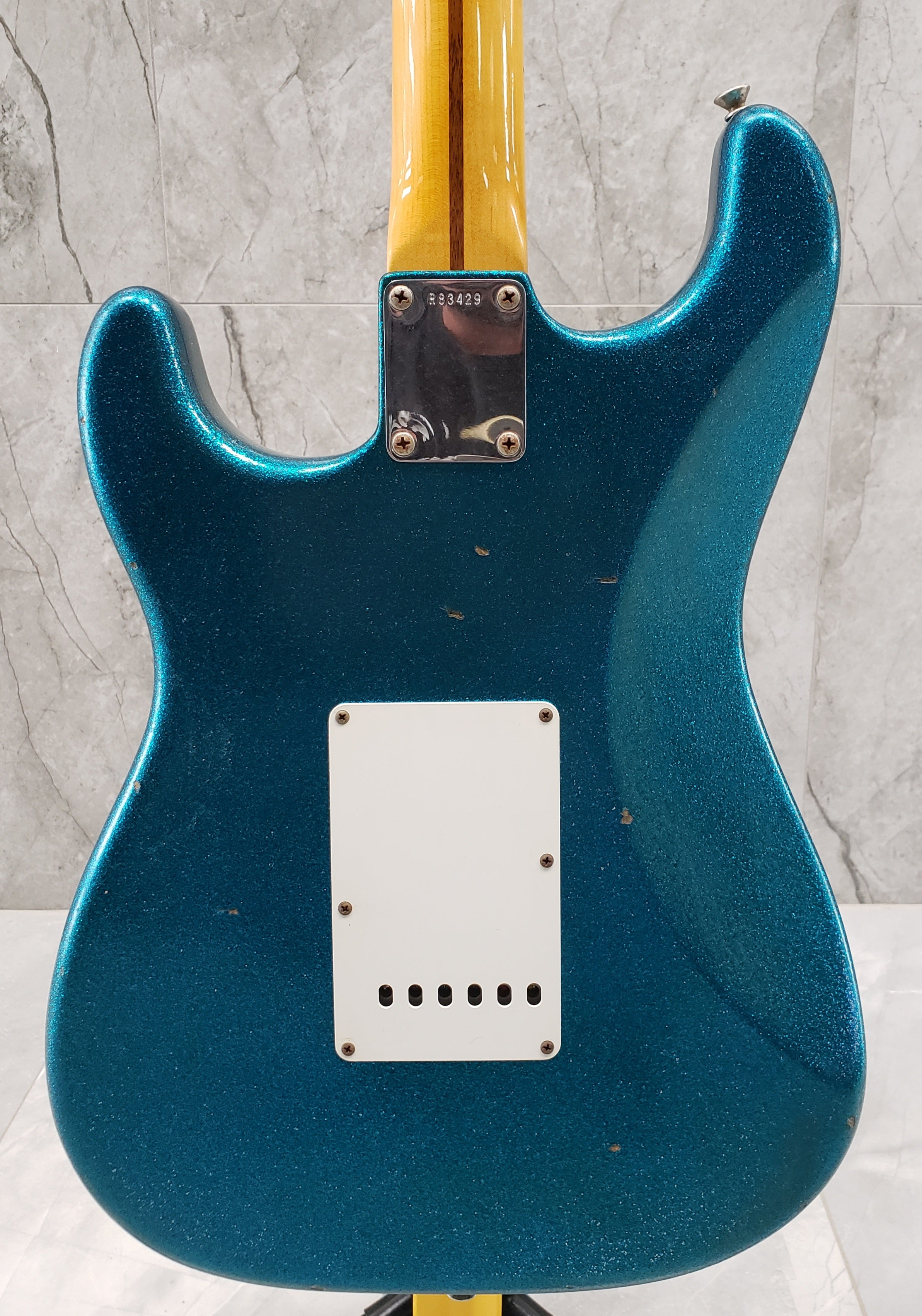 Fender Custom Shop 1957 Stratocaster Journeyman Relic Aged Blue Sparkle 9230010813 - Serial Number - R83429 - 7.4 LBS
