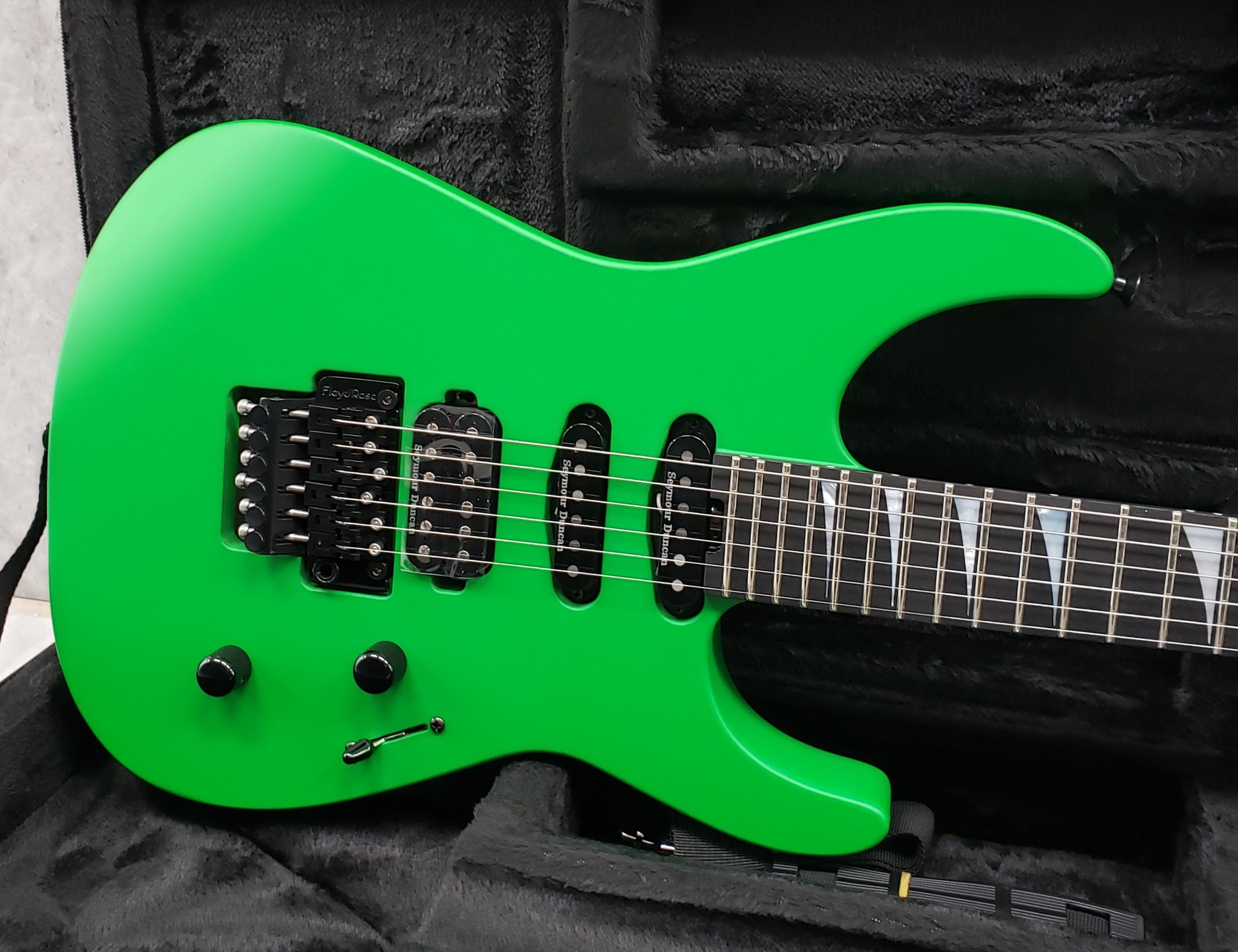 Jackson American Series Soloist SL3, Ebony Fingerboard, Satin Slime Green 2802601825