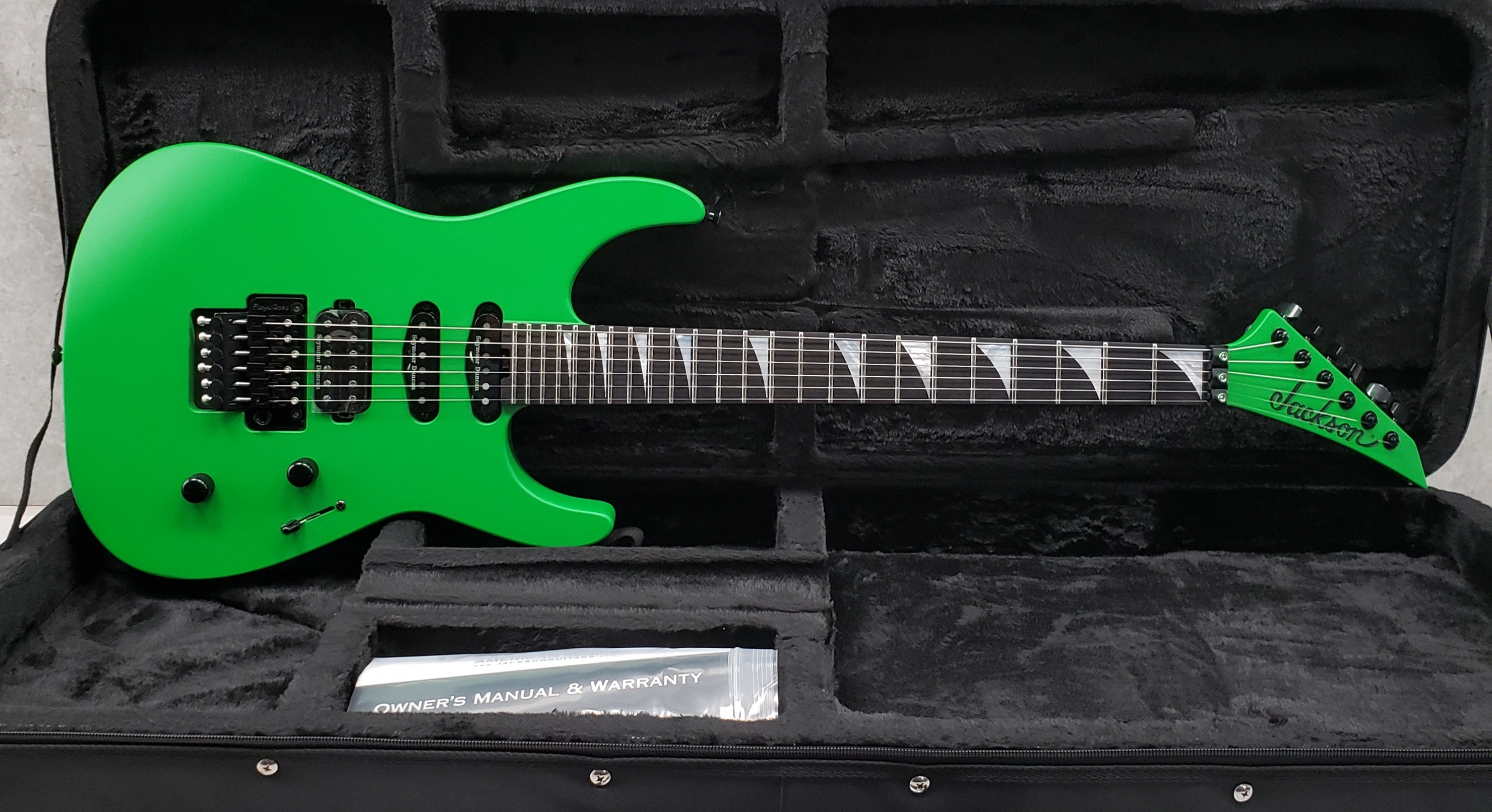 Jackson American Series Soloist SL3, Ebony Fingerboard, Satin Slime Green 2802601825