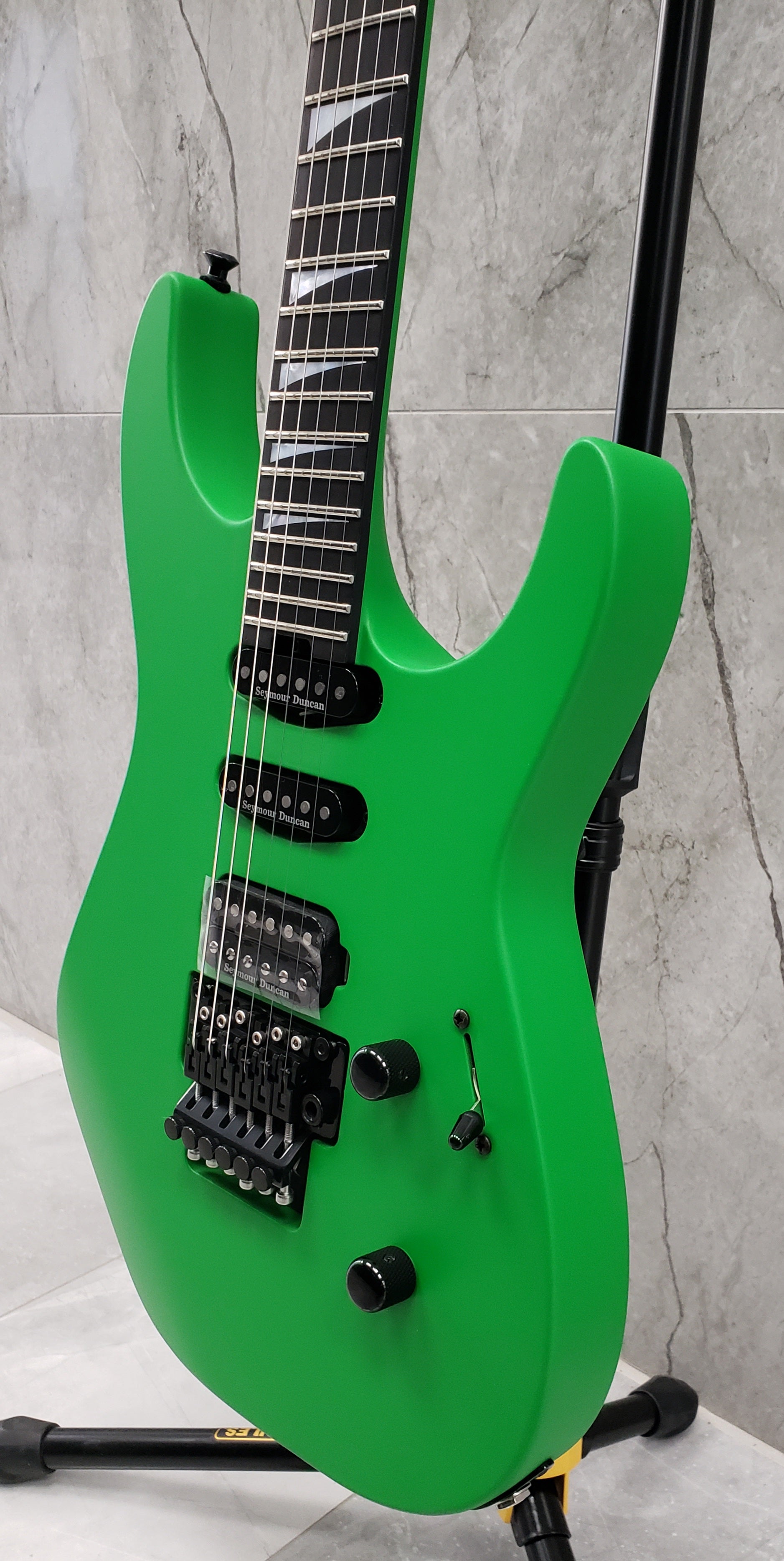 Jackson American Series Soloist SL3, Ebony Fingerboard, Satin Slime Green 2802601825