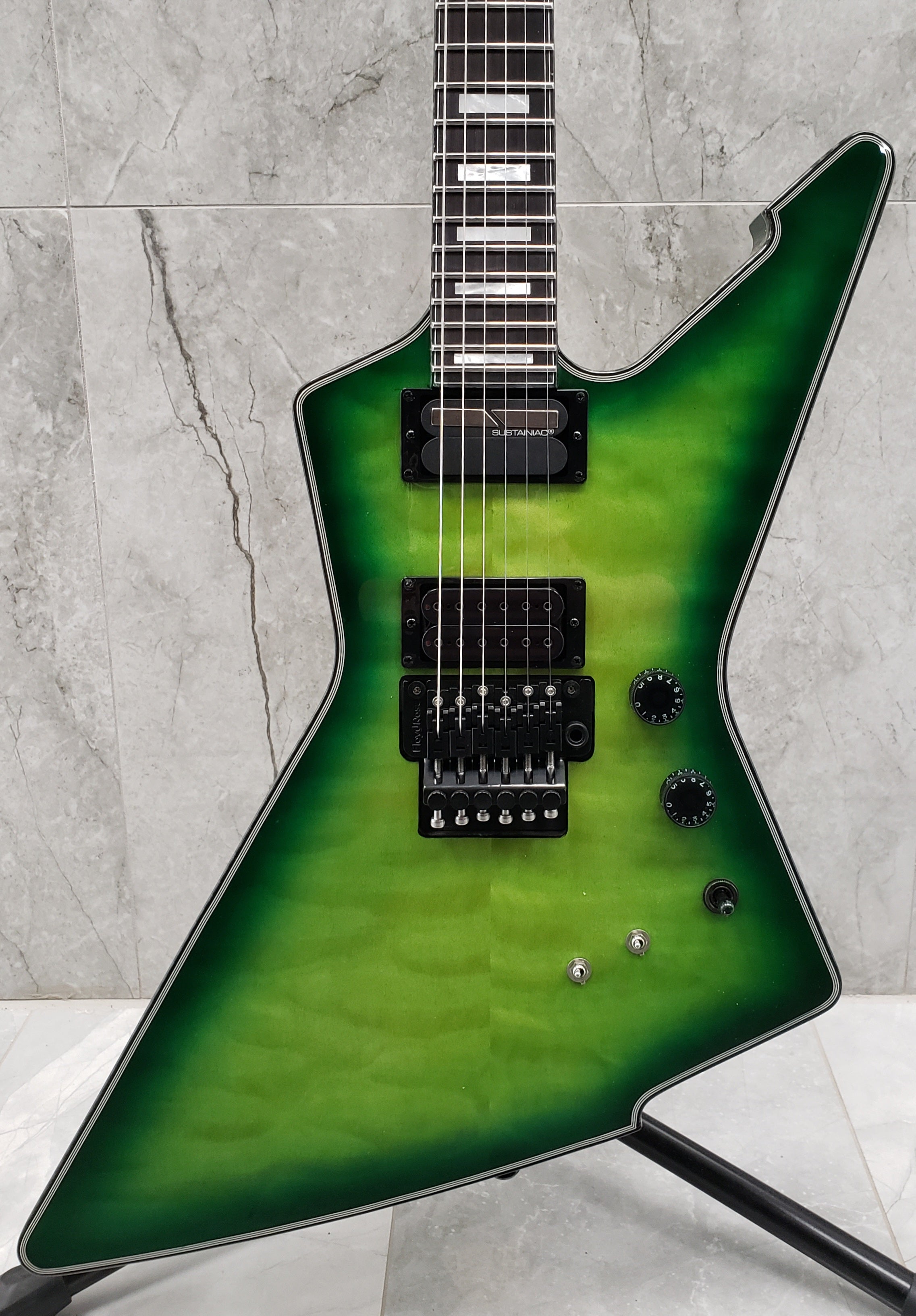 Schecter E-1 FR S Special Edition Green Burst 3255-SHC