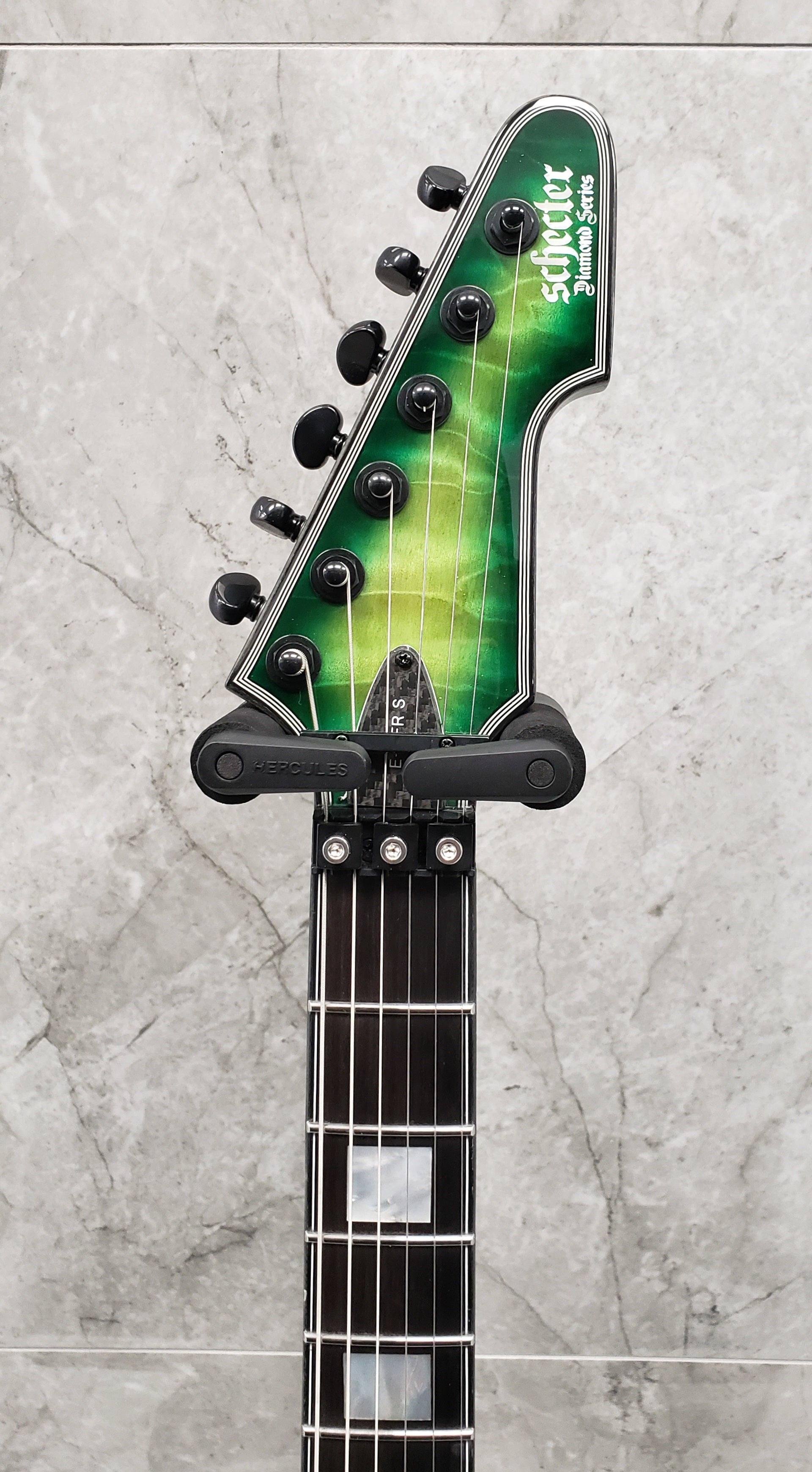 Schecter E-1 FR S Sustainiac Special Edition Green Burst 3255-SHC