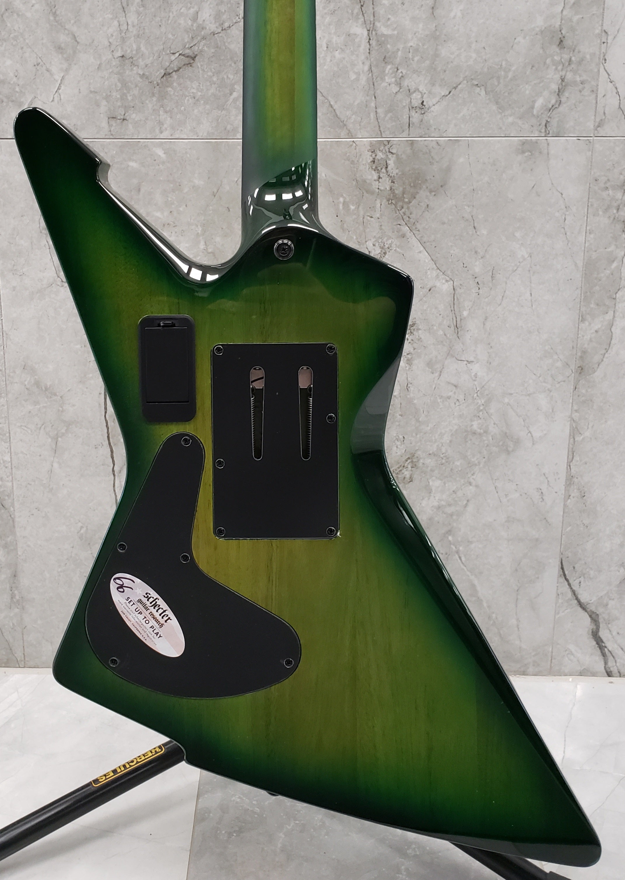 Schecter E-1 FR S Special Edition Green Burst 3255-SHC