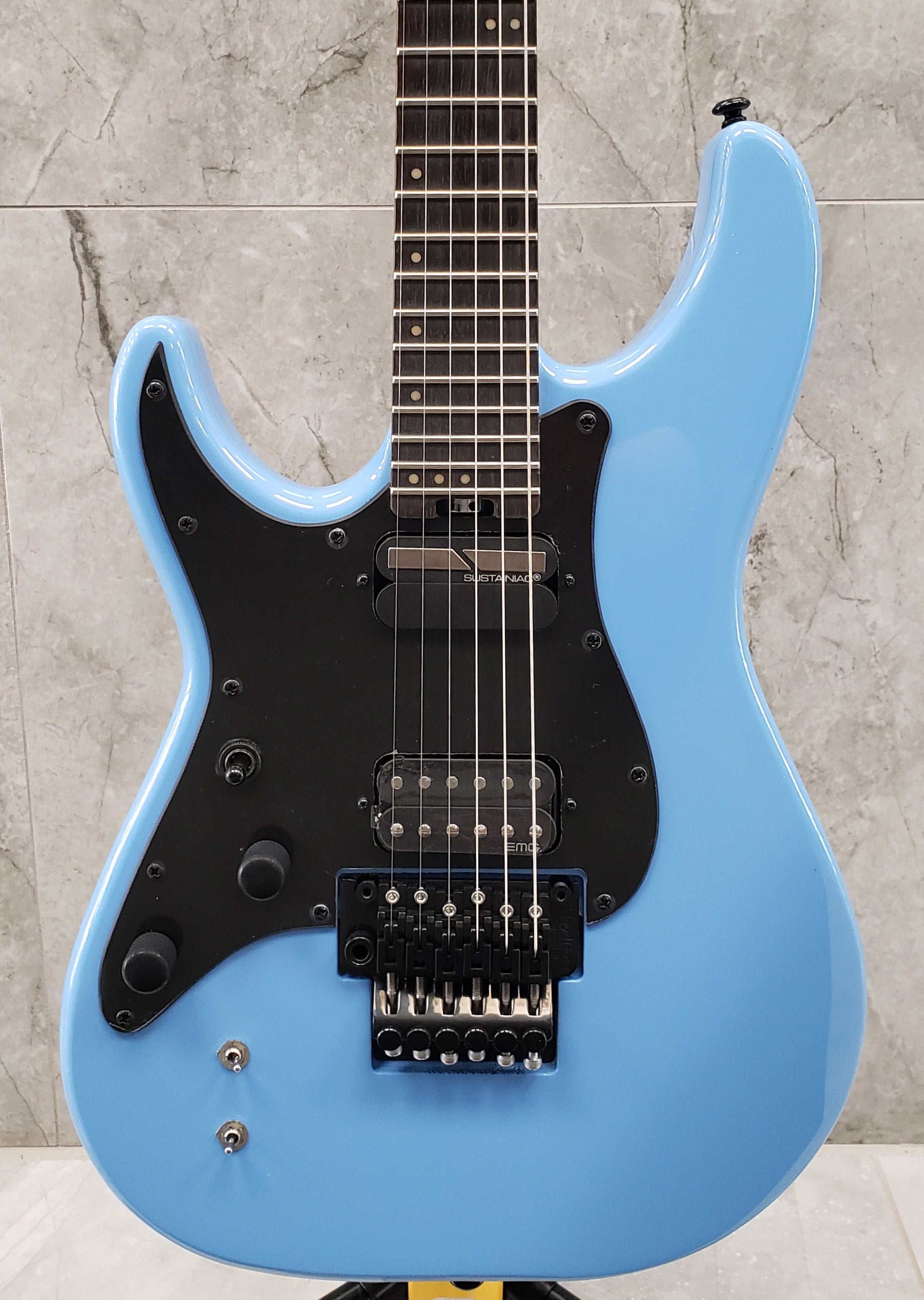 Schecter Sun Valley Super Shredder FR S W/ SUSTAINIAC Left Handed Electric Guitar Riviera Blue 1290-SHC